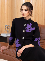 Alison Sheri Alison Sheri Swing Floral Motif Cardi