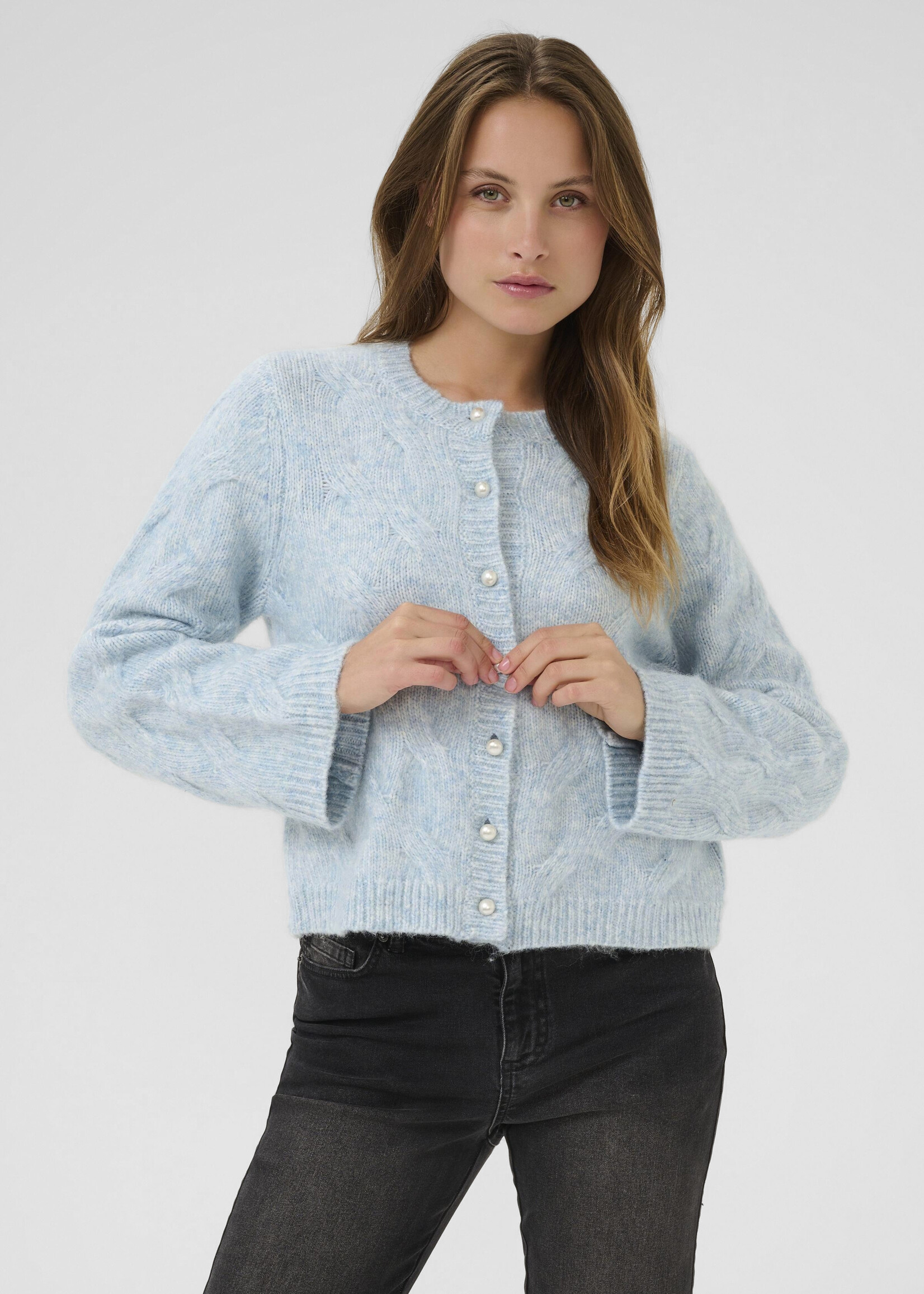 Kaffe Kaffe Martha Pearl Cable Cardi