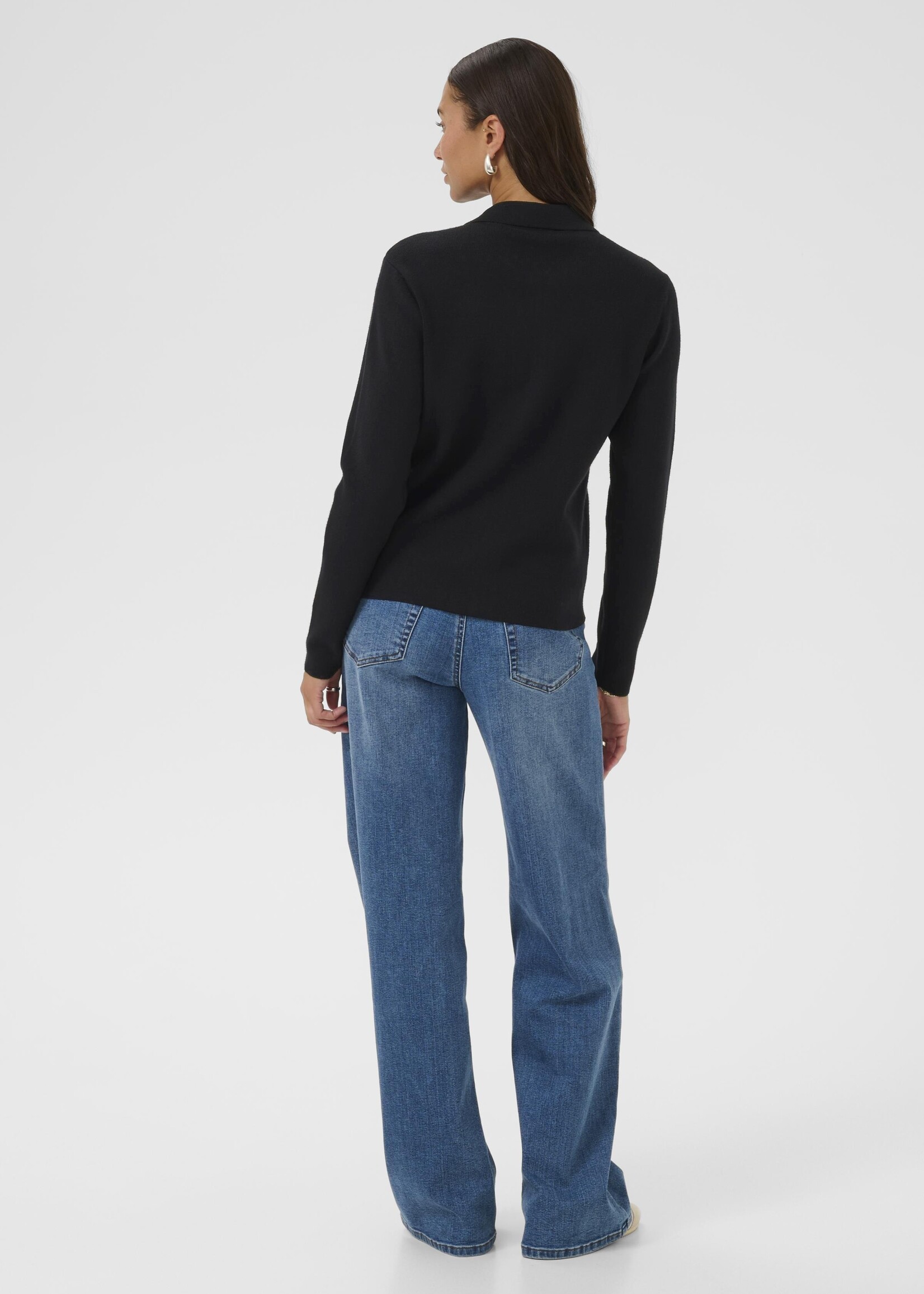 Kaffe Kaffe KAvisja Zip Up Polo Cardi