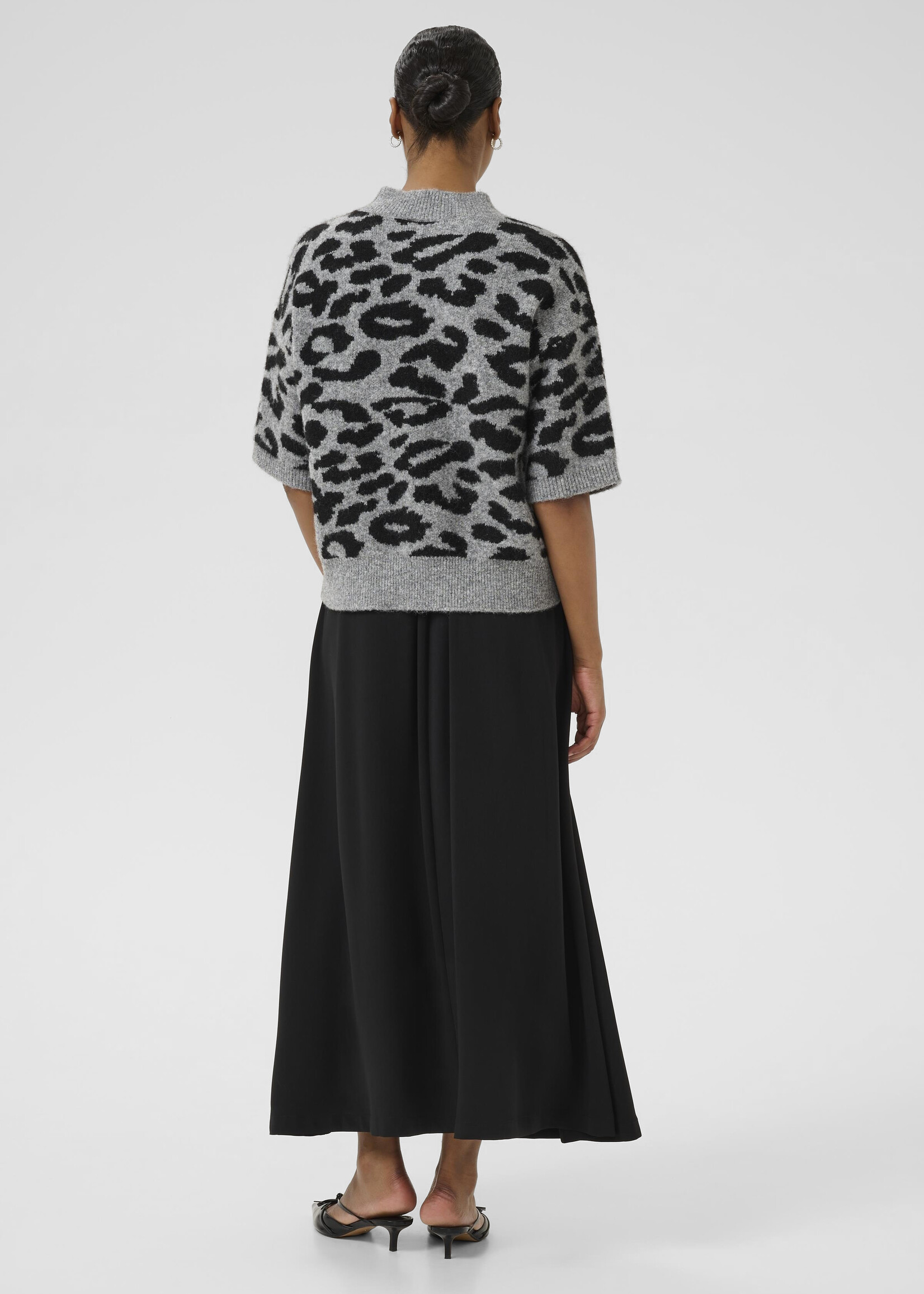 Kaffe Kaffe KAsandra Leopard Crew Sweater