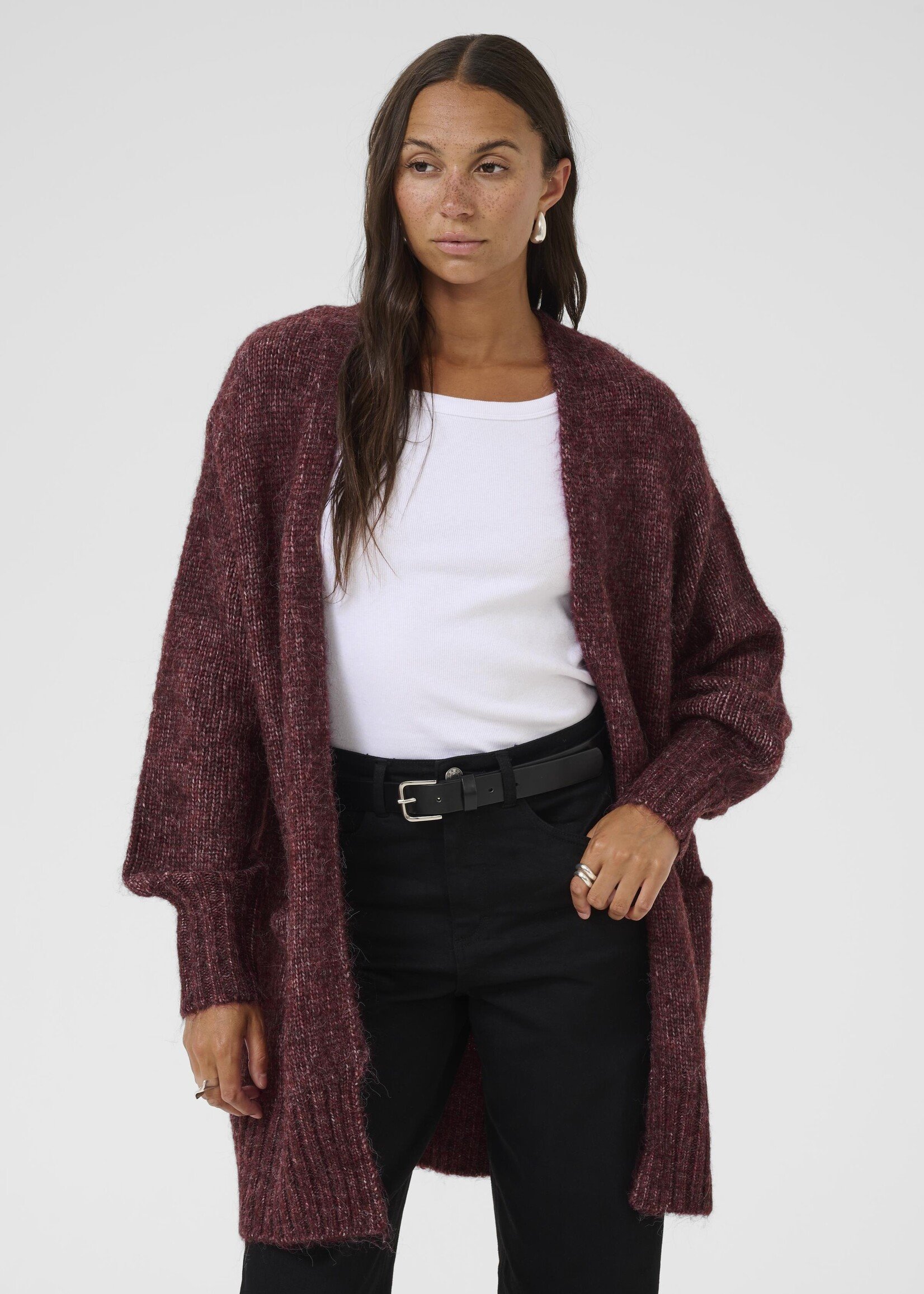 Kaffe Kaffe KAtrina Long Open Cardi