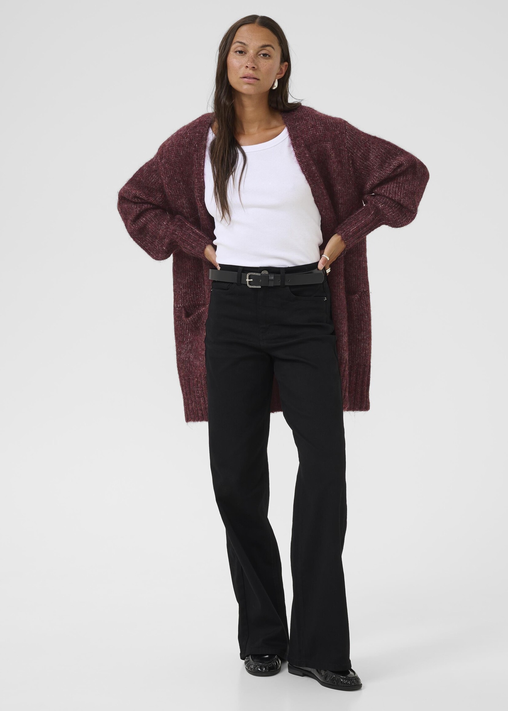Kaffe Kaffe KAtrina Long Open Cardi
