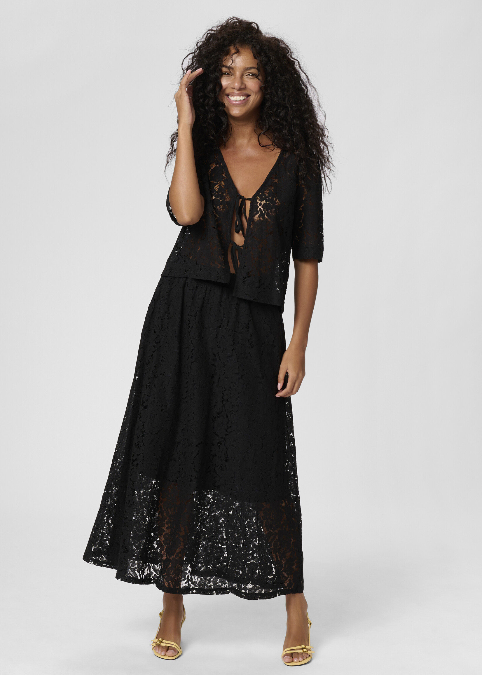 Kaffe Kaffe Nomi Front Tie Lace Top