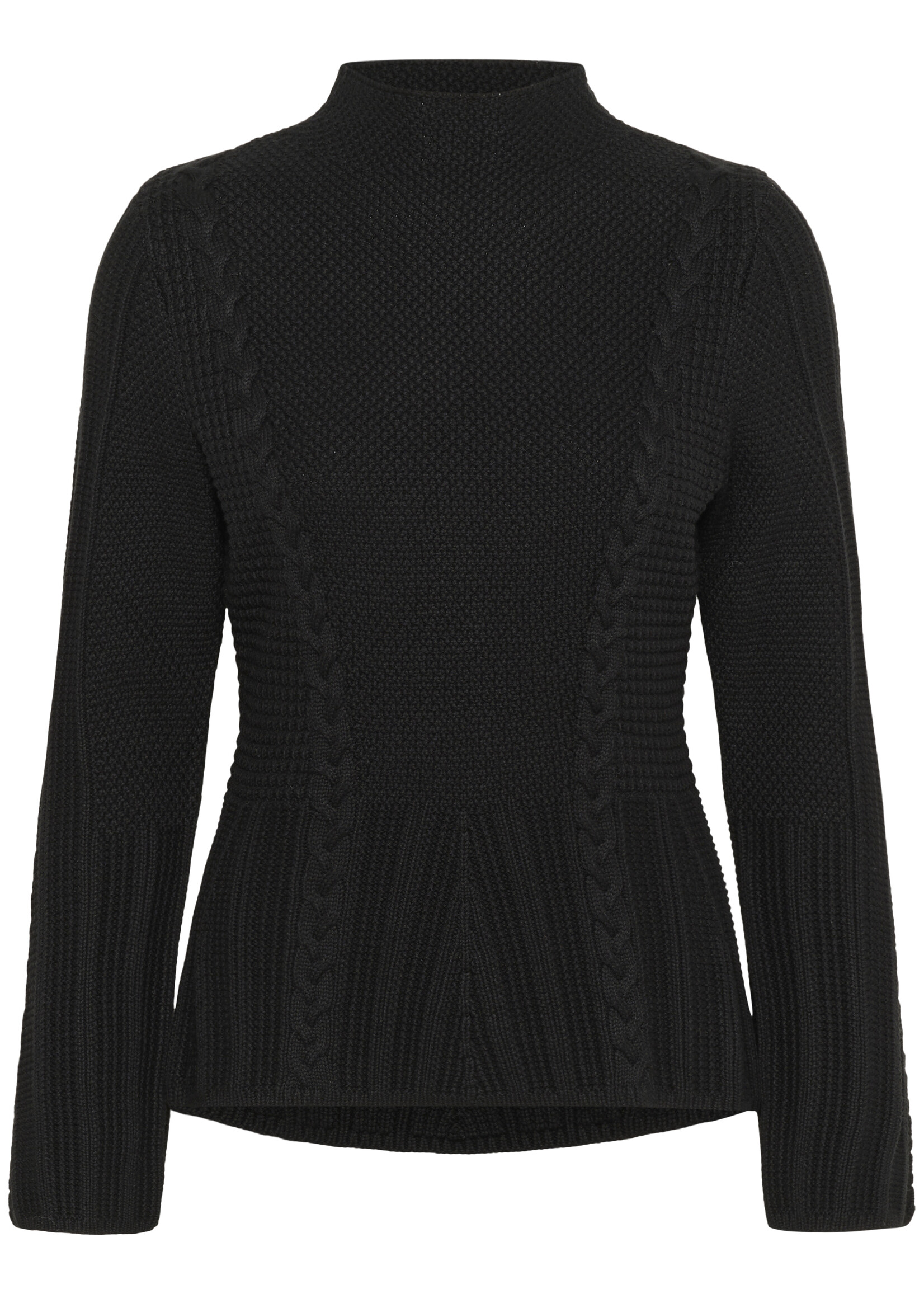 Kaffe Kaffe KAdoiria Cable Mock Neck Sweater