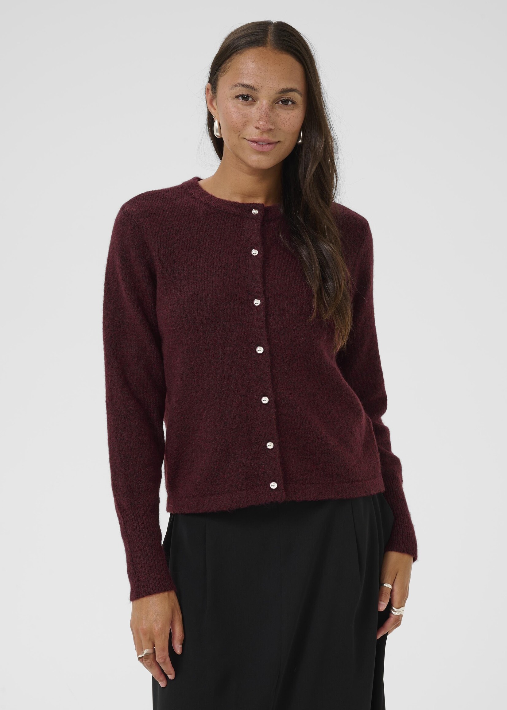 Kaffe Kaffe KAniel Silver Button Cardi