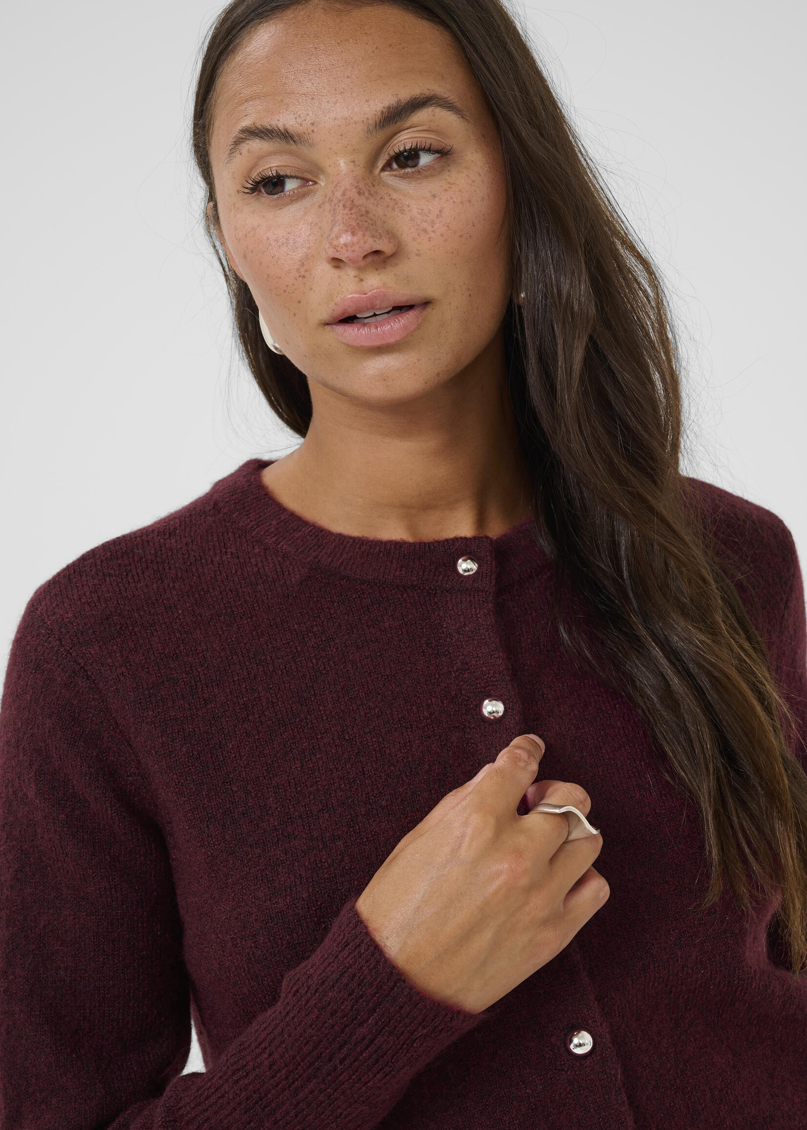 Kaffe Kaffe KAniel Silver Button Cardi