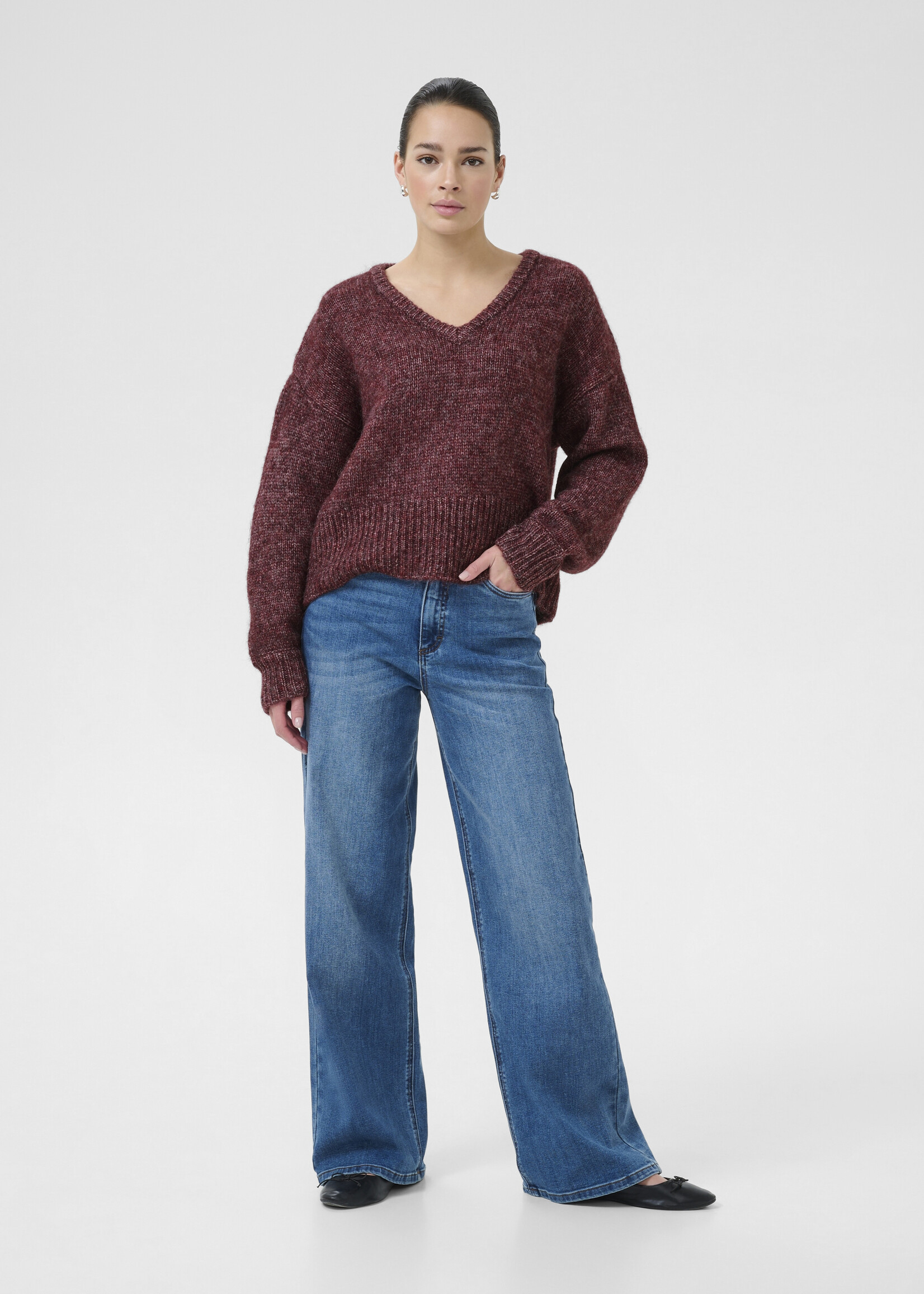 Kaffe Kaffe KAtrina Vneck Sweater