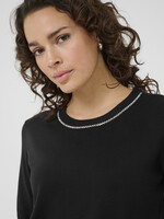 Kaffe Kaffe KAcarly Jewelled Neckline Sweater