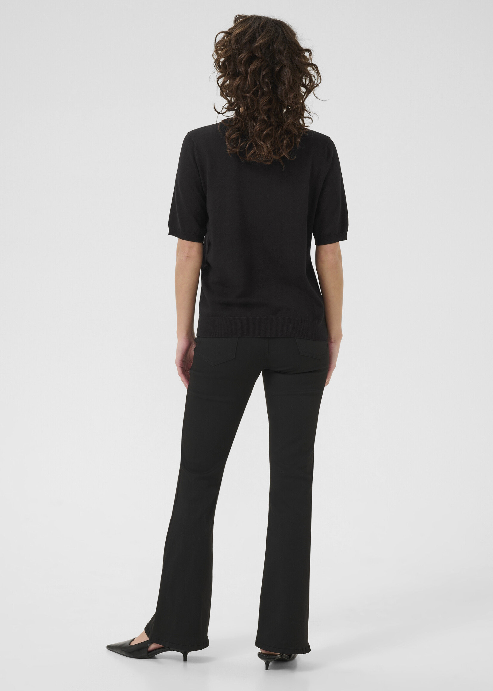 Kaffe Kaffe KAcarly Jewelled Neckline Sweater
