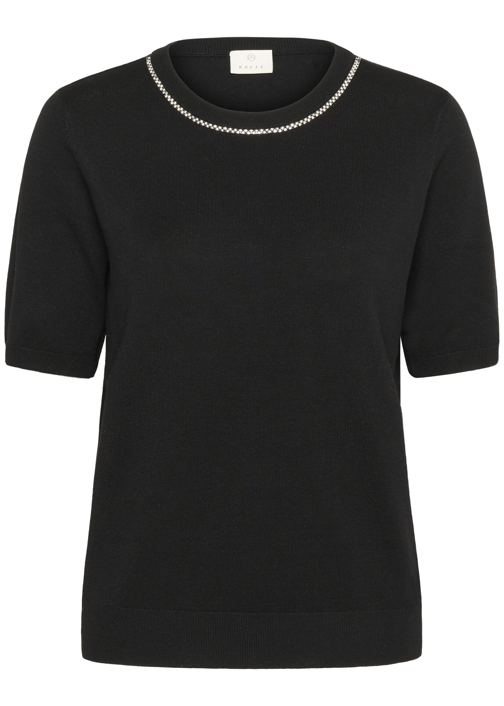 Kaffe Kaffe KAcarly Jewelled Neckline Sweater