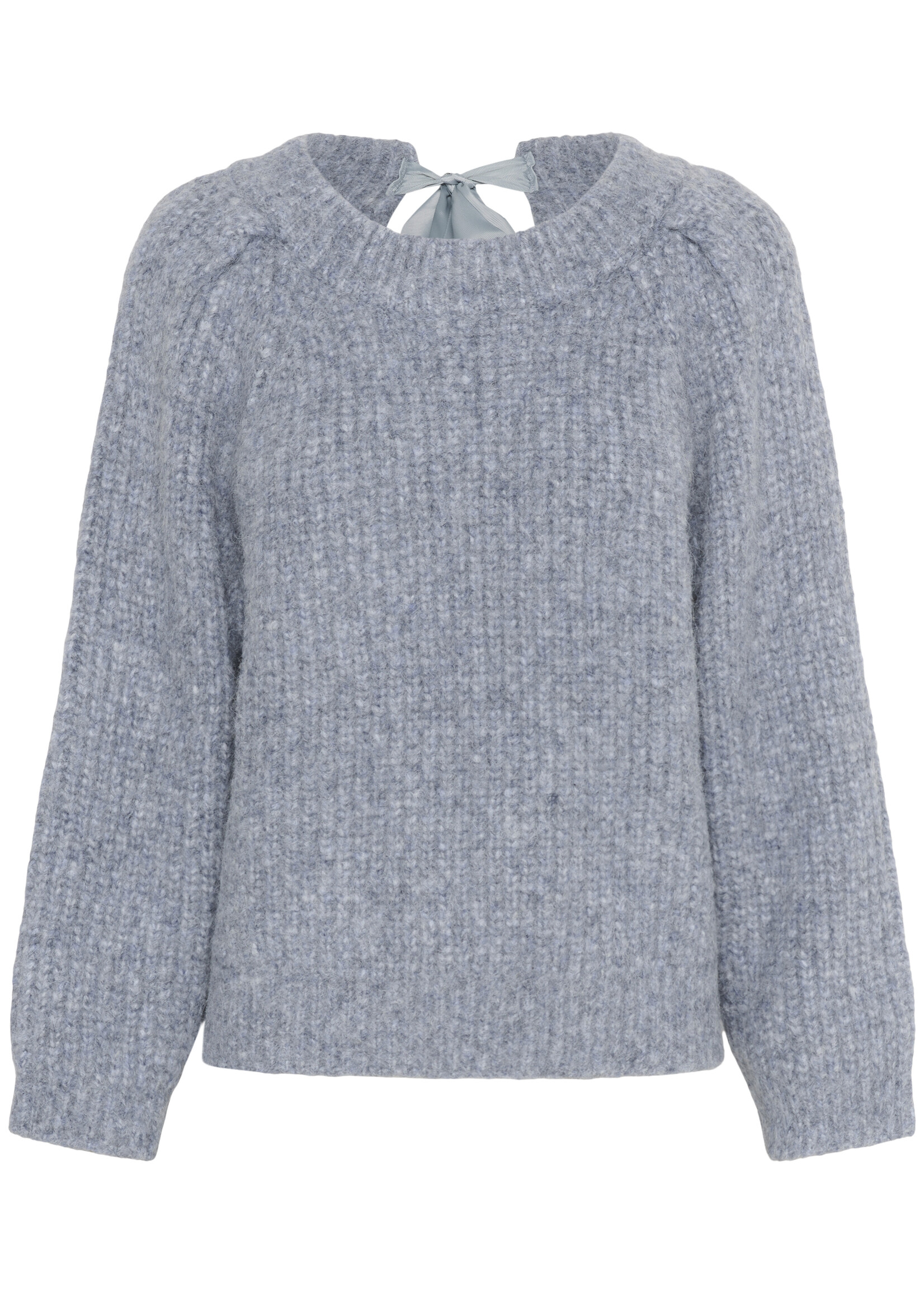 Soaked Soaked Pleoni Bow Tie Back Crew Sweater
