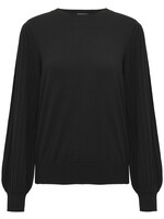 Kaffe Kaffe Alone Pleated Sleeve Crew Sweater