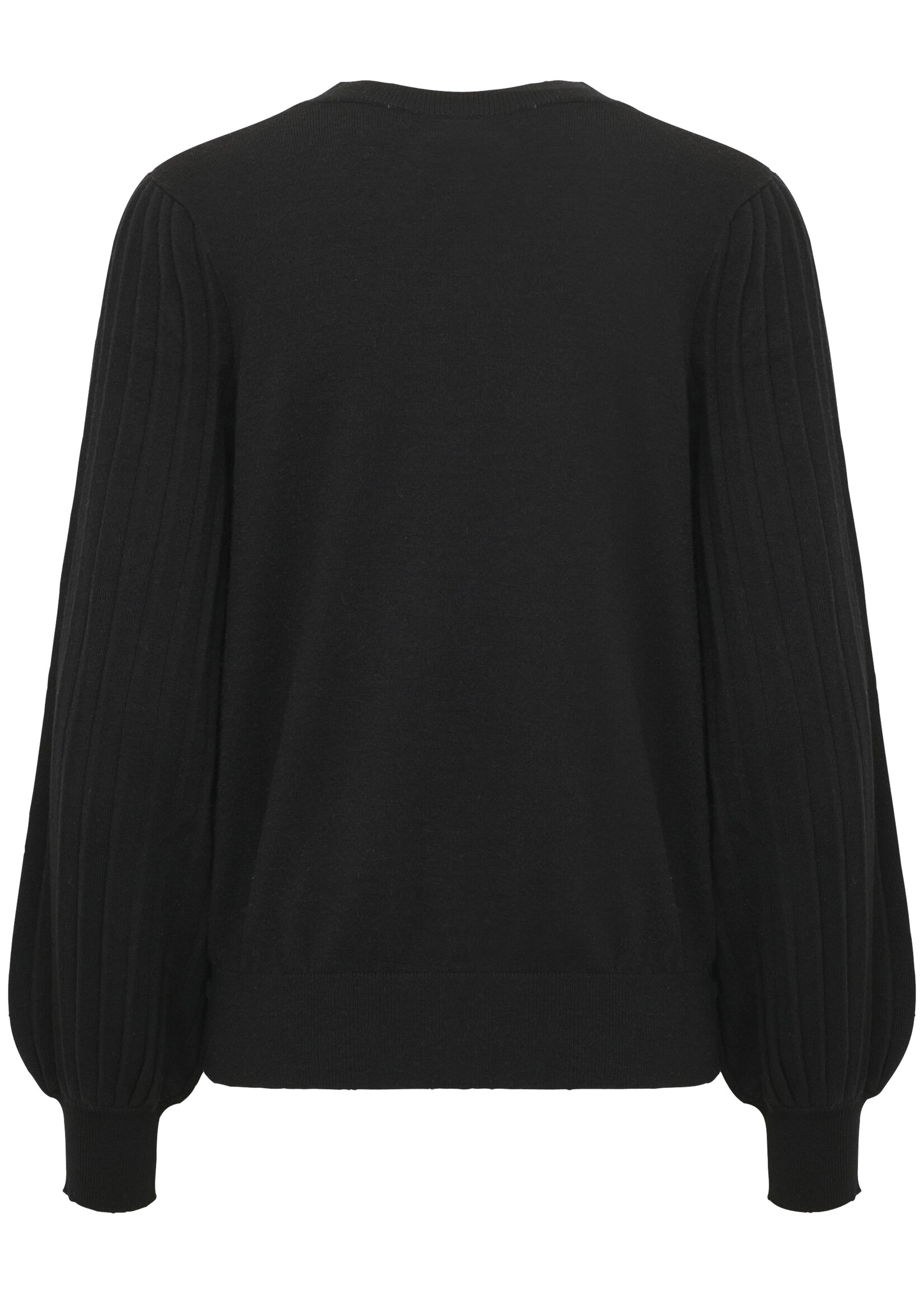 Kaffe Kaffe Alone Pleated Sleeve Crew Sweater