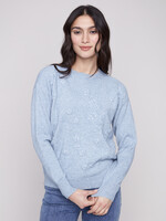Charlie B Charlie B  Tonal Embroidery Crew Sweater