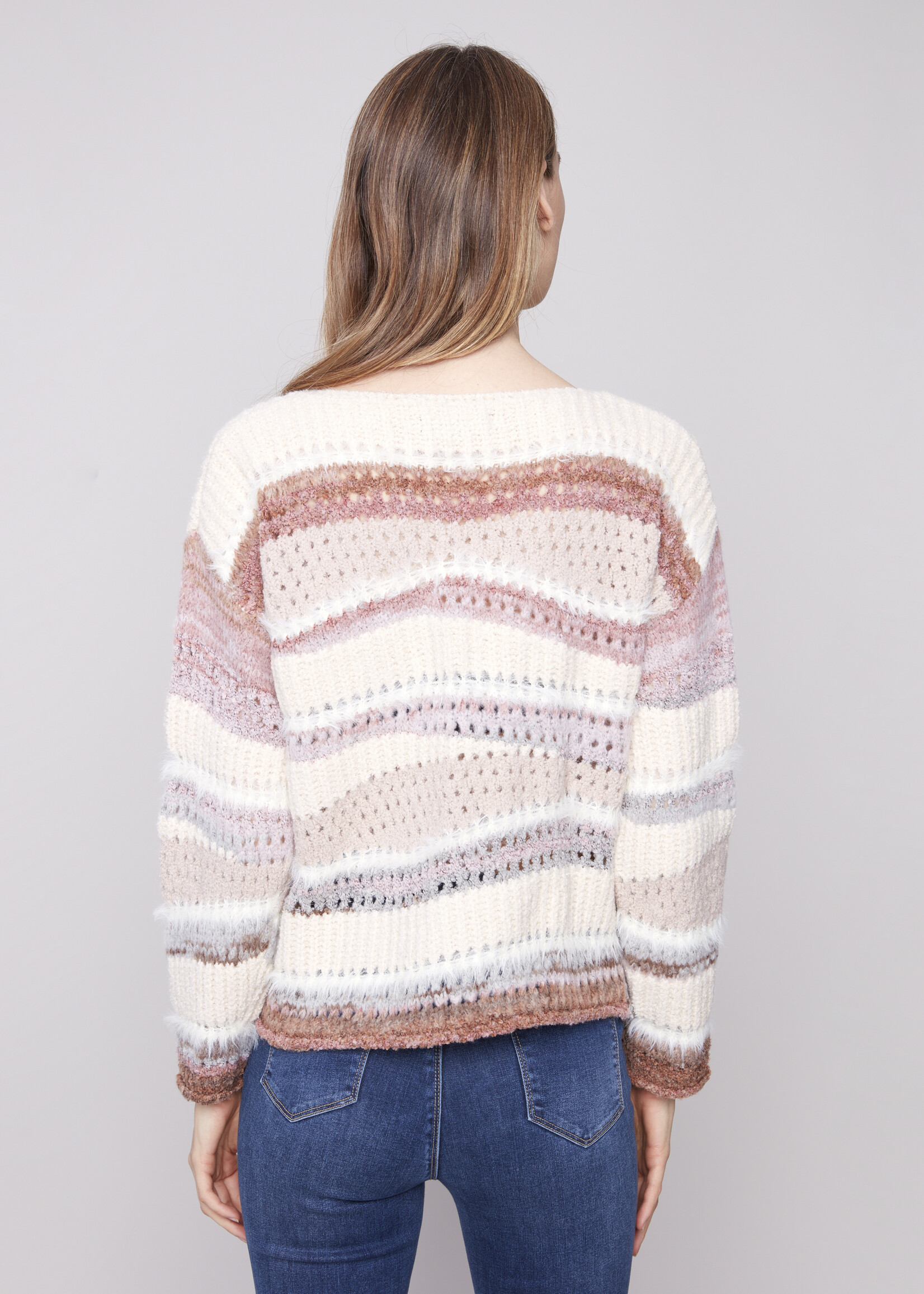 Charlie B Charlie B  Patchwork Sweater