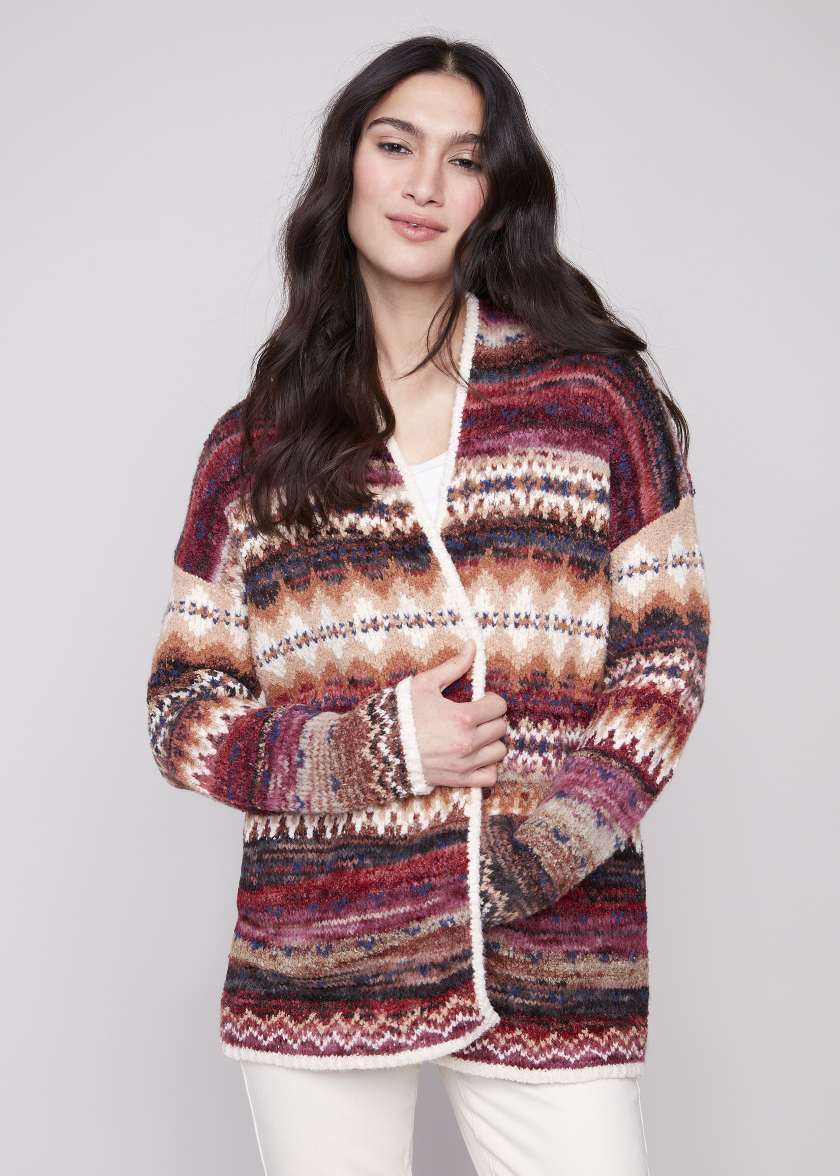 Charlie B Charlie B  Space Dye Long Cardi