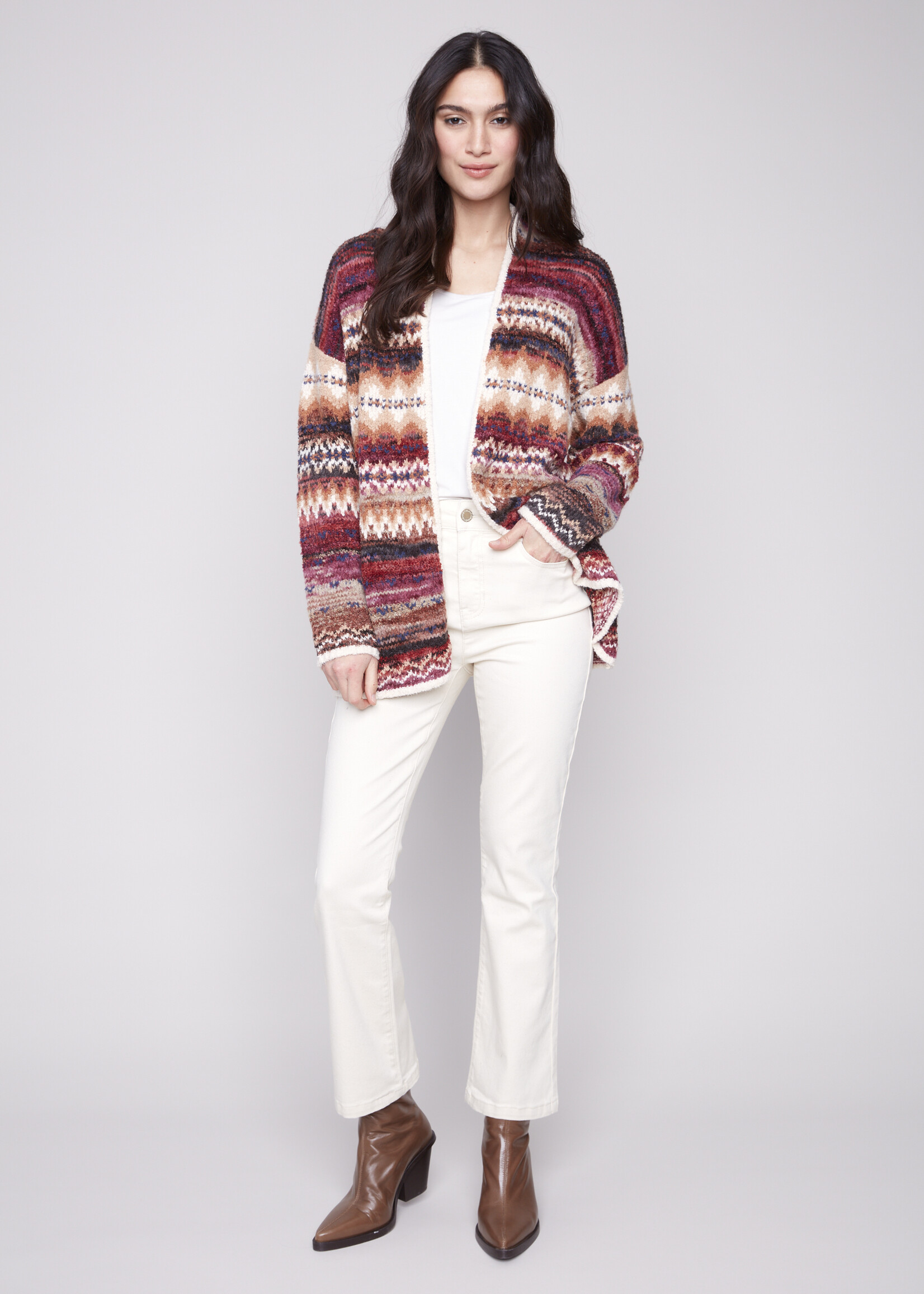 Charlie B Charlie B  Space Dye Long Cardi
