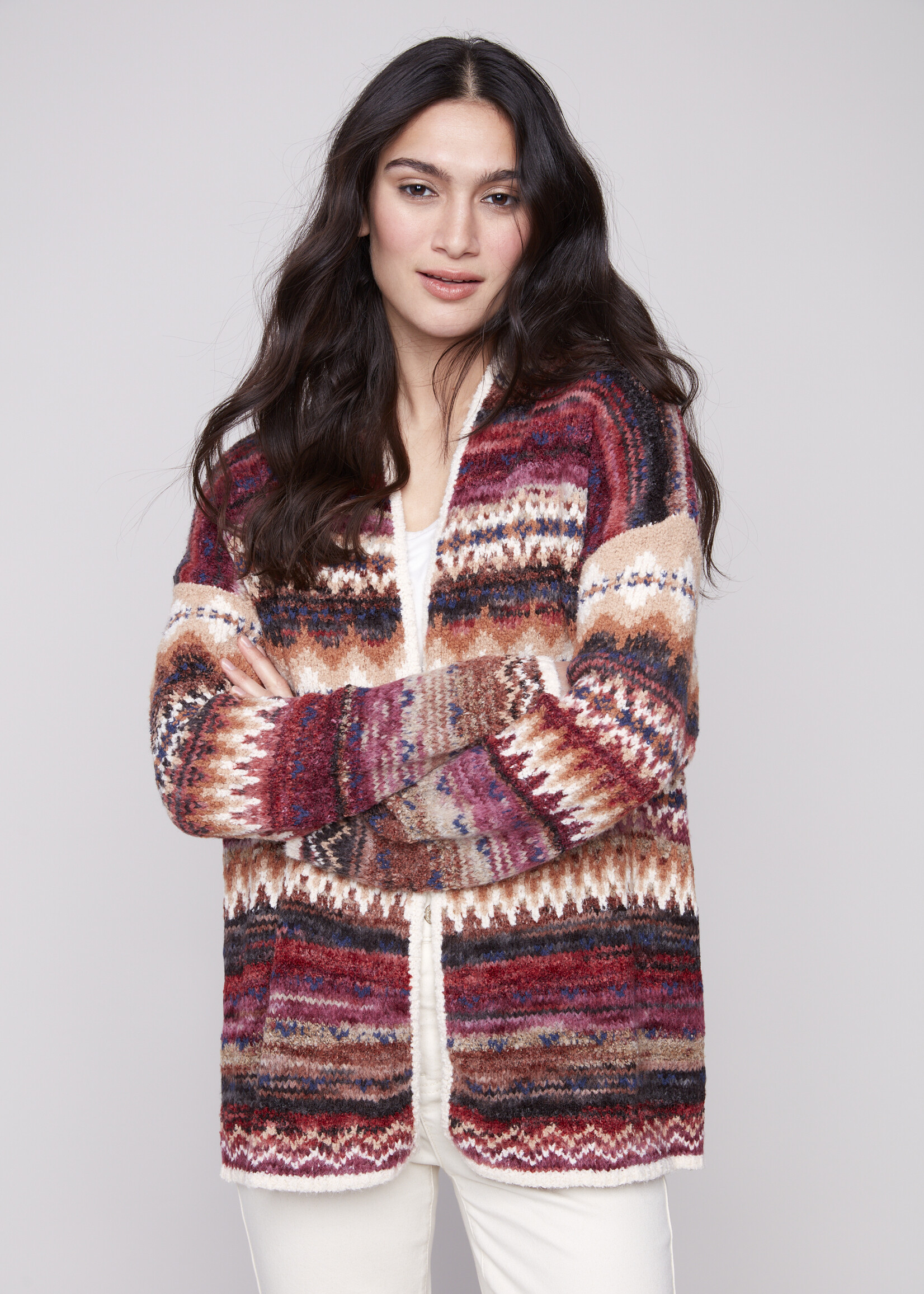 Charlie B Charlie B  Space Dye Long Cardi
