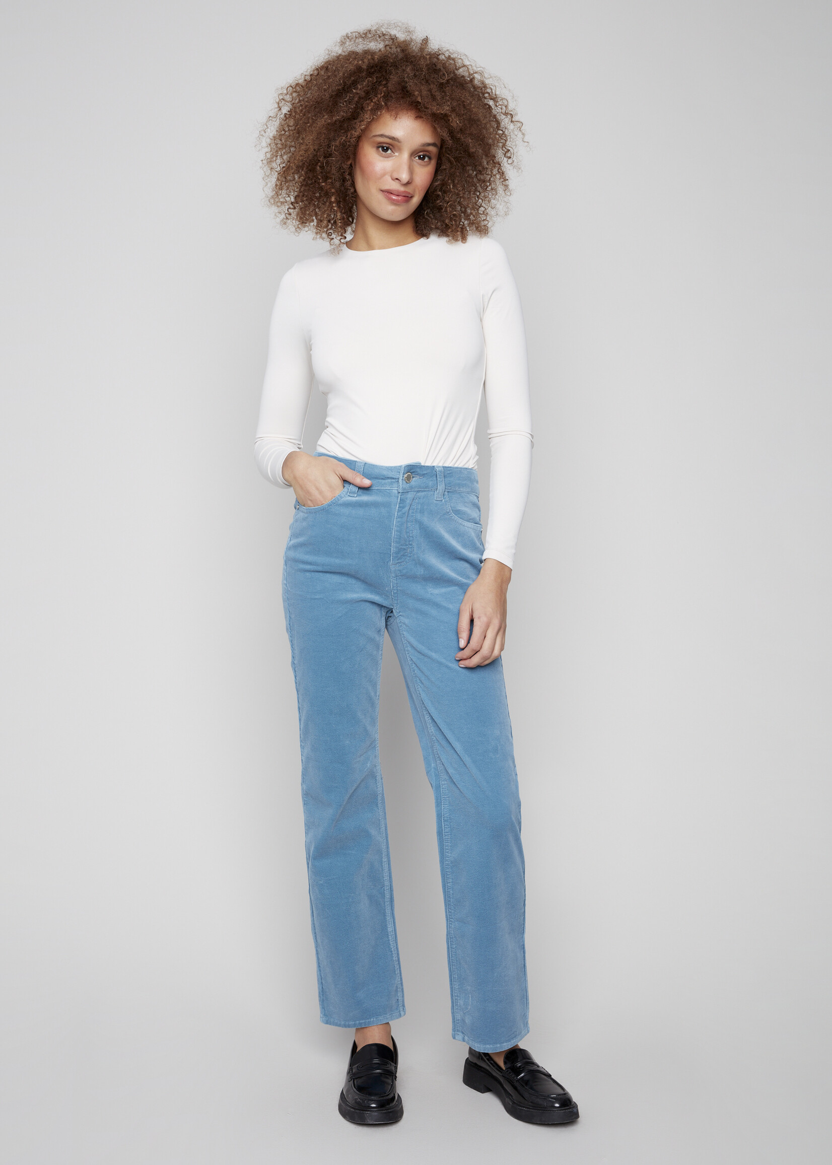 Charlie B Charlie B  Straight Leg Corduroy Pant