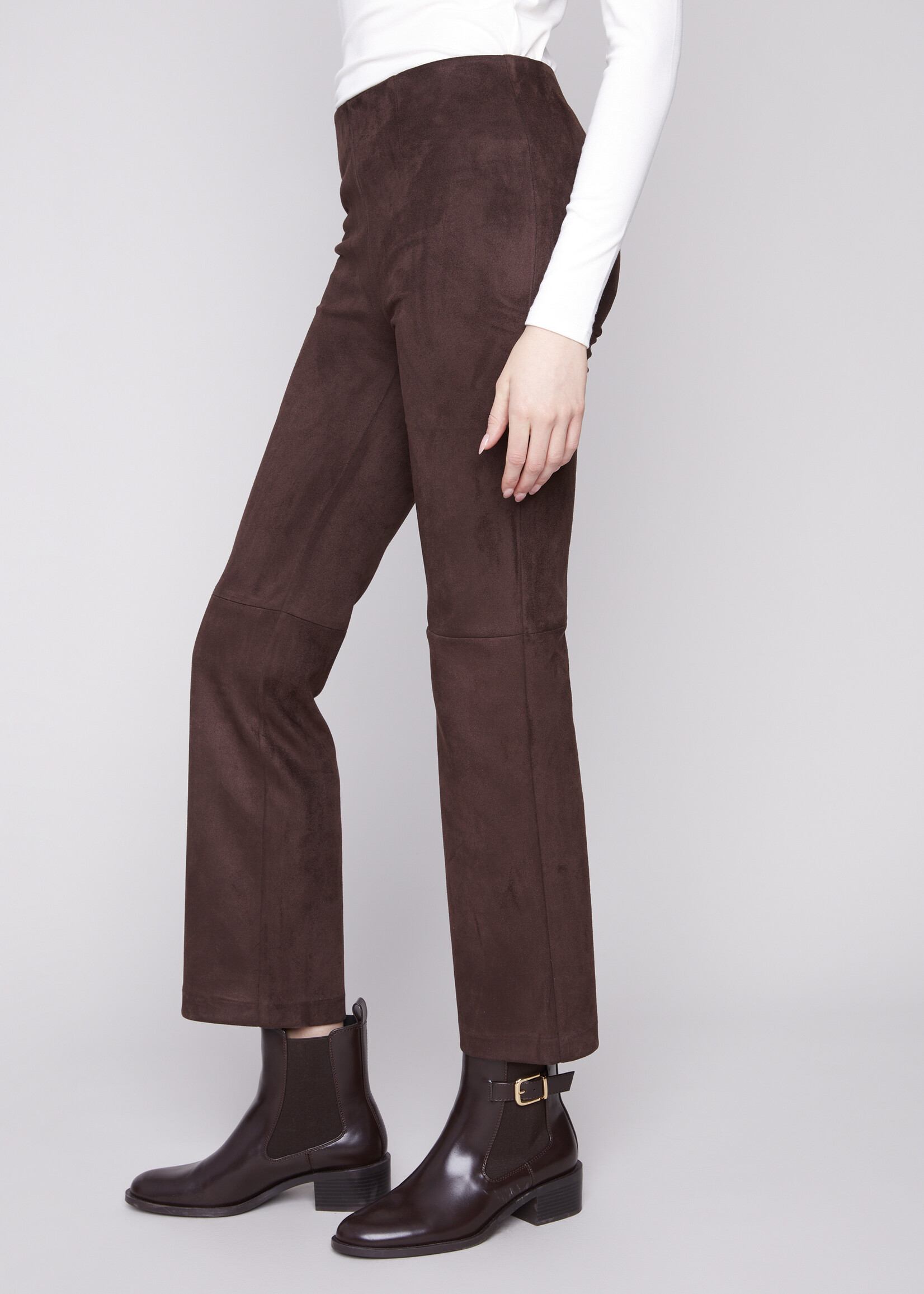 Charlie B Charlie B Faux Suede Pull On Pant