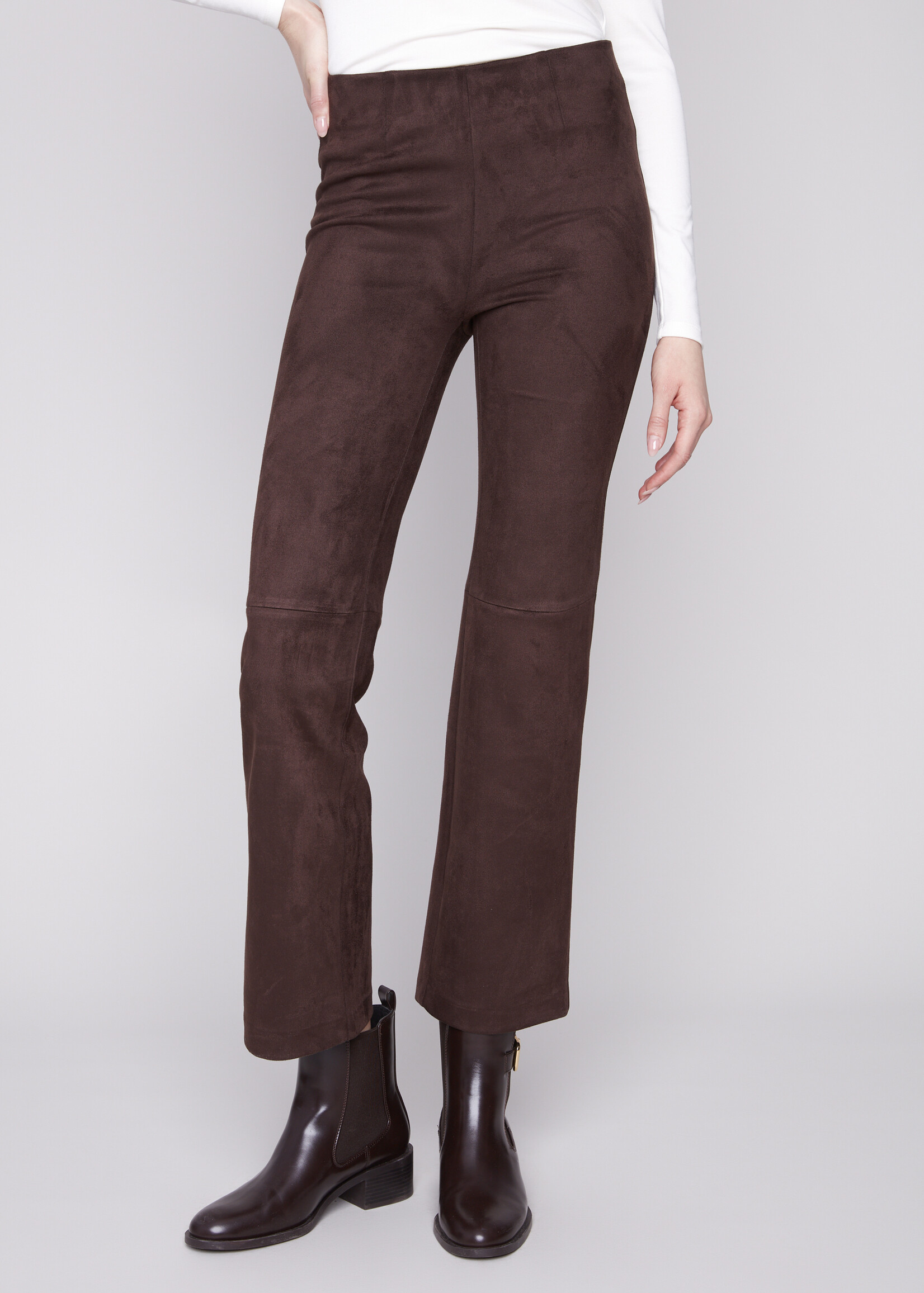 Charlie B Charlie B Faux Suede Pull On Pant