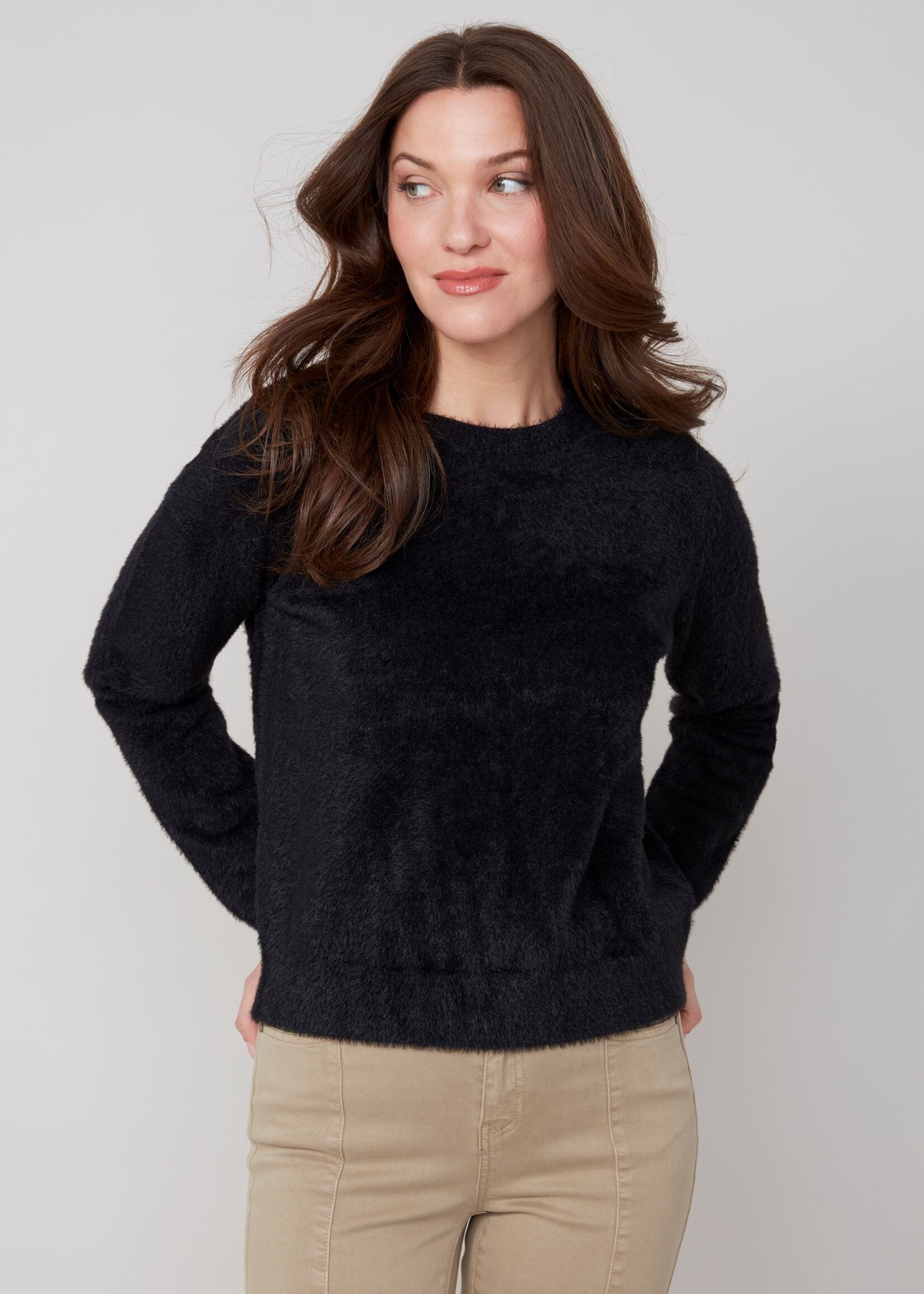 Renuar Renuar Plush Crew Sweater