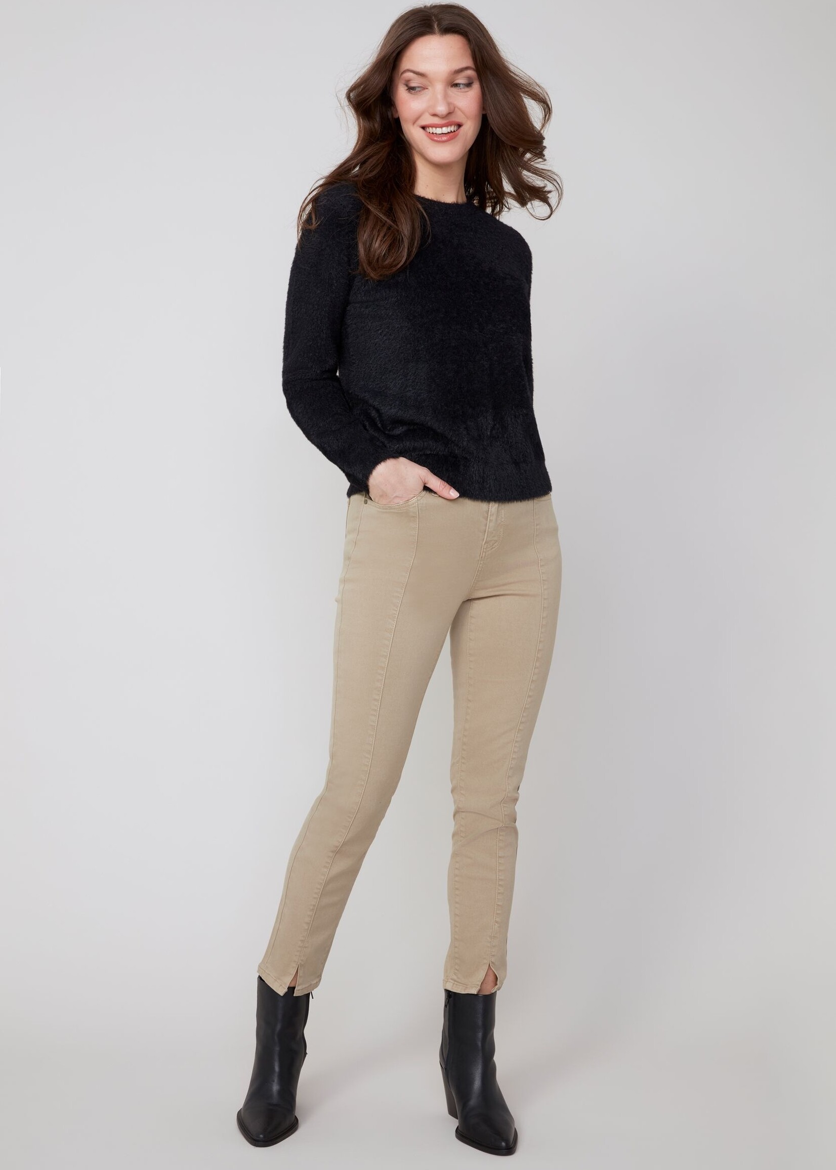 Renuar Renuar Plush Crew Sweater