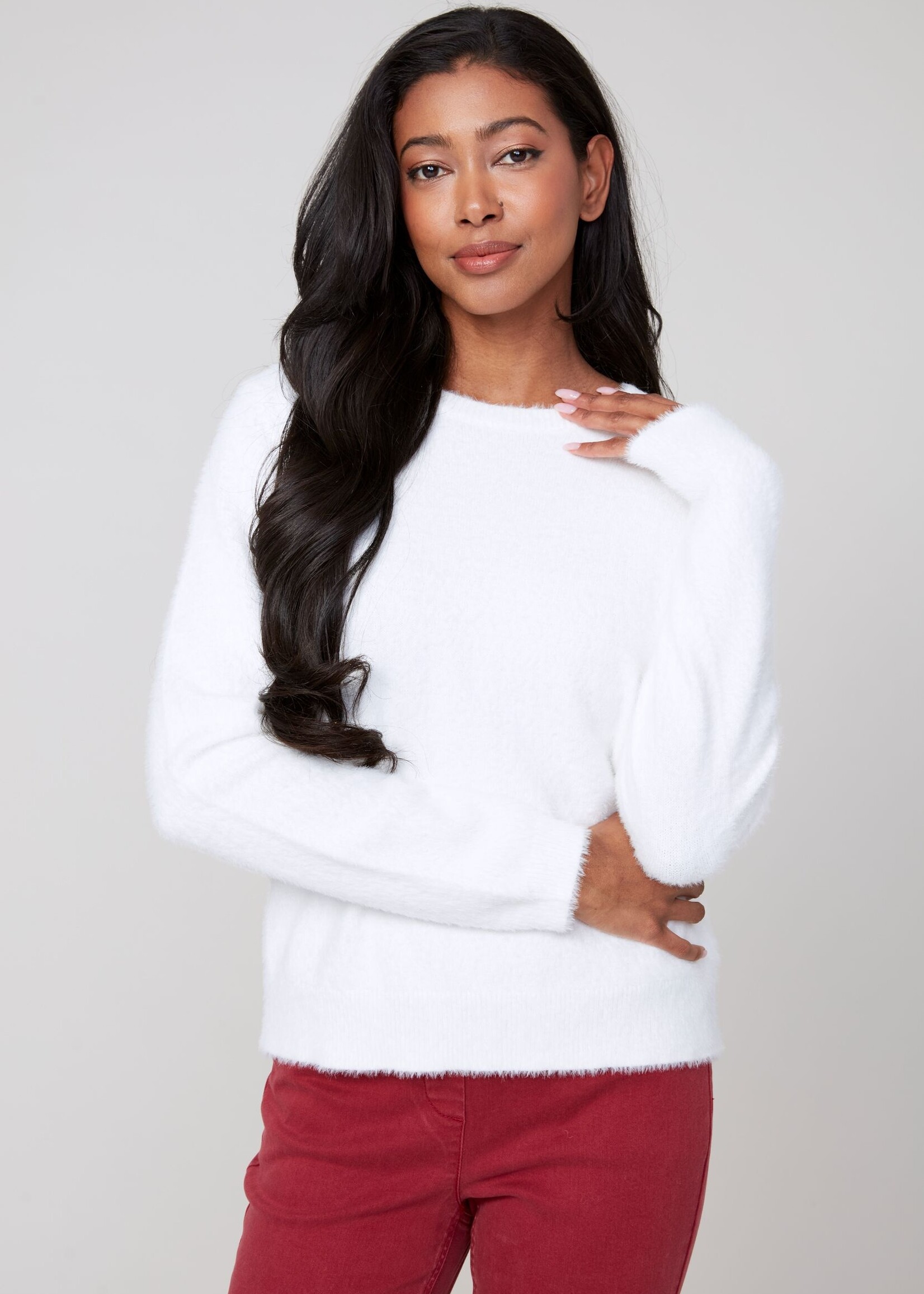 Renuar Renuar Plush Crew Sweater