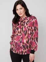 Renuar Renuar Animal/Floral Print Blouse