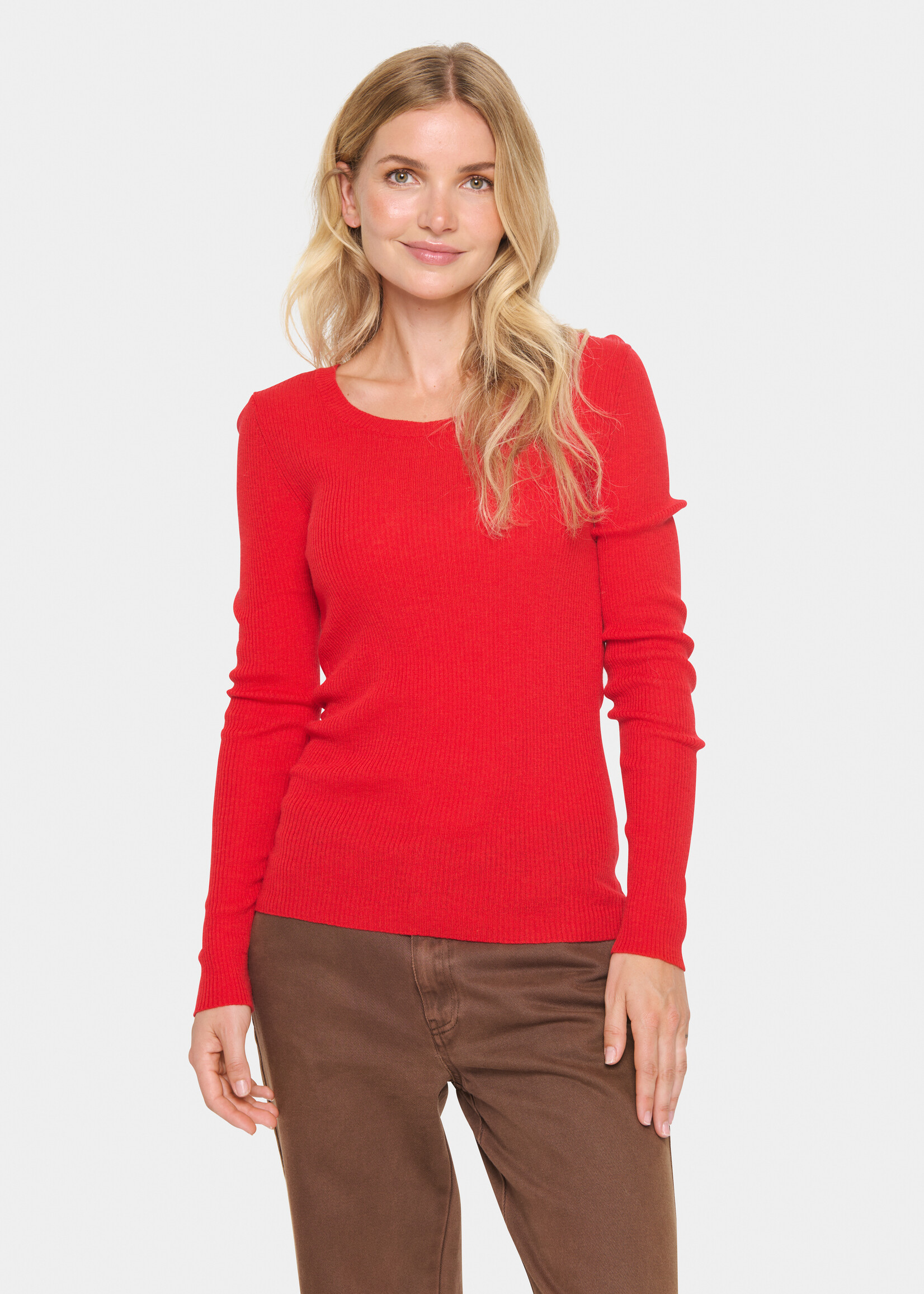 Saint Tropez Saint Tropez Long Sleeve Knit Base Layer