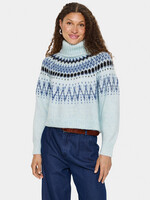 Saint Tropez Saint Tropez Megna Nordic Turtleneck Sweater