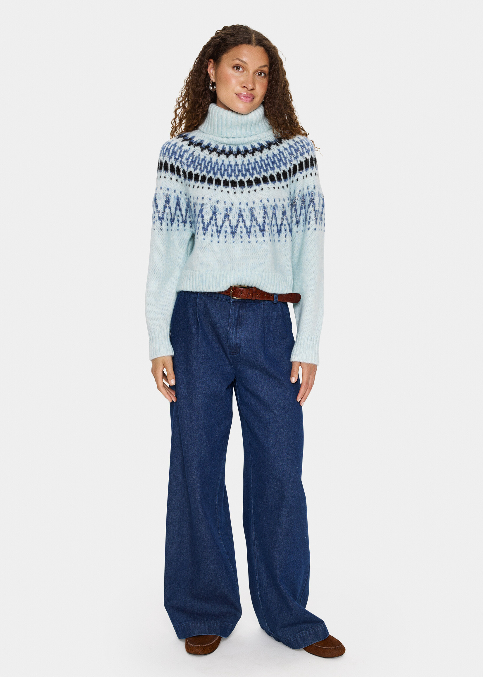 Saint Tropez Saint Tropez MegnaSZ Nordic Turtleneck Sweater