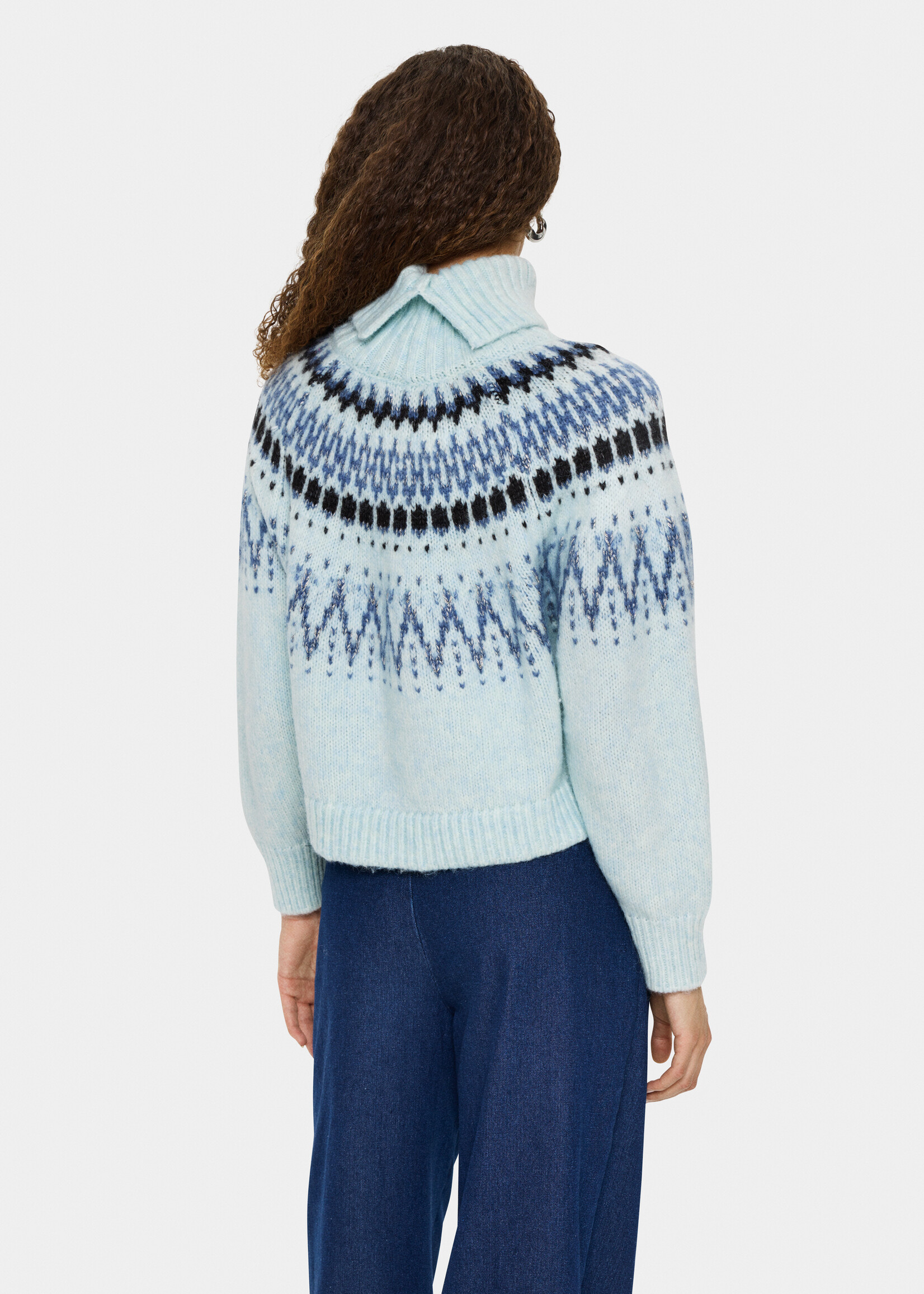 Saint Tropez Saint Tropez Megna Nordic Turtleneck Sweater