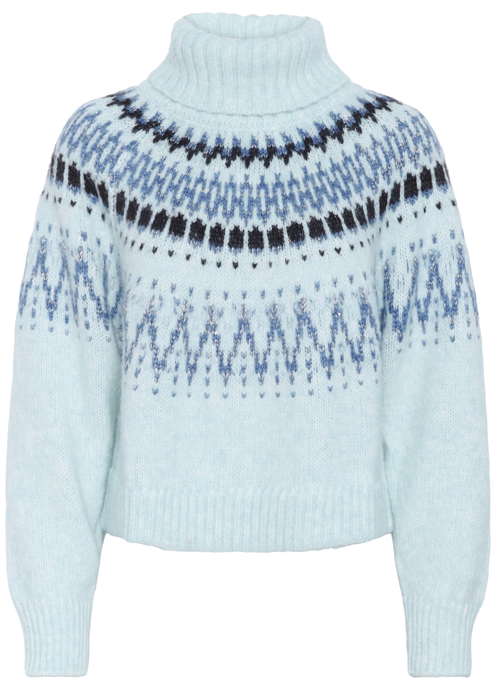 Saint Tropez Saint Tropez Megna Nordic Turtleneck Sweater