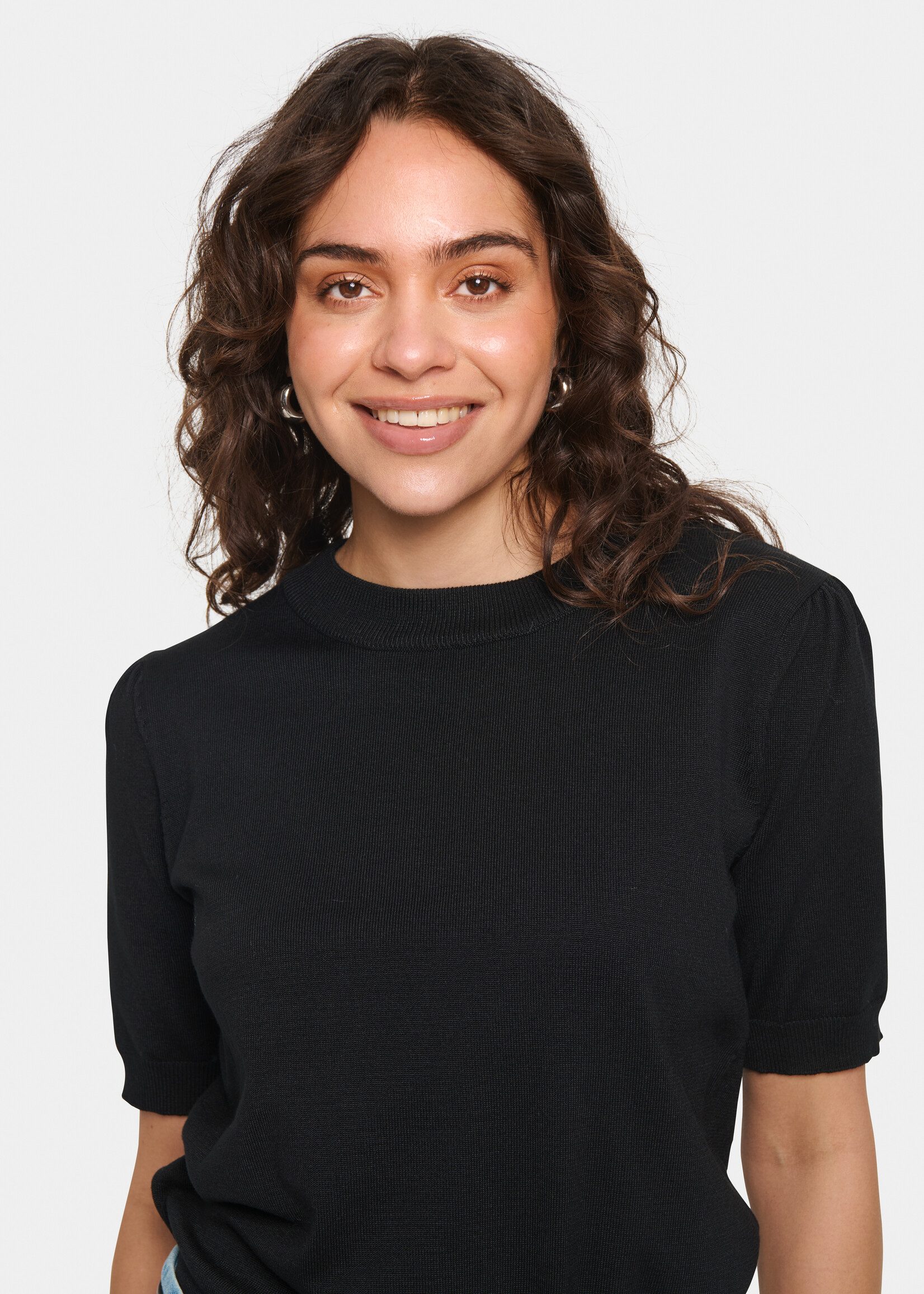 Saint Tropez Saint Tropez Mila Short Sleeve Sweater