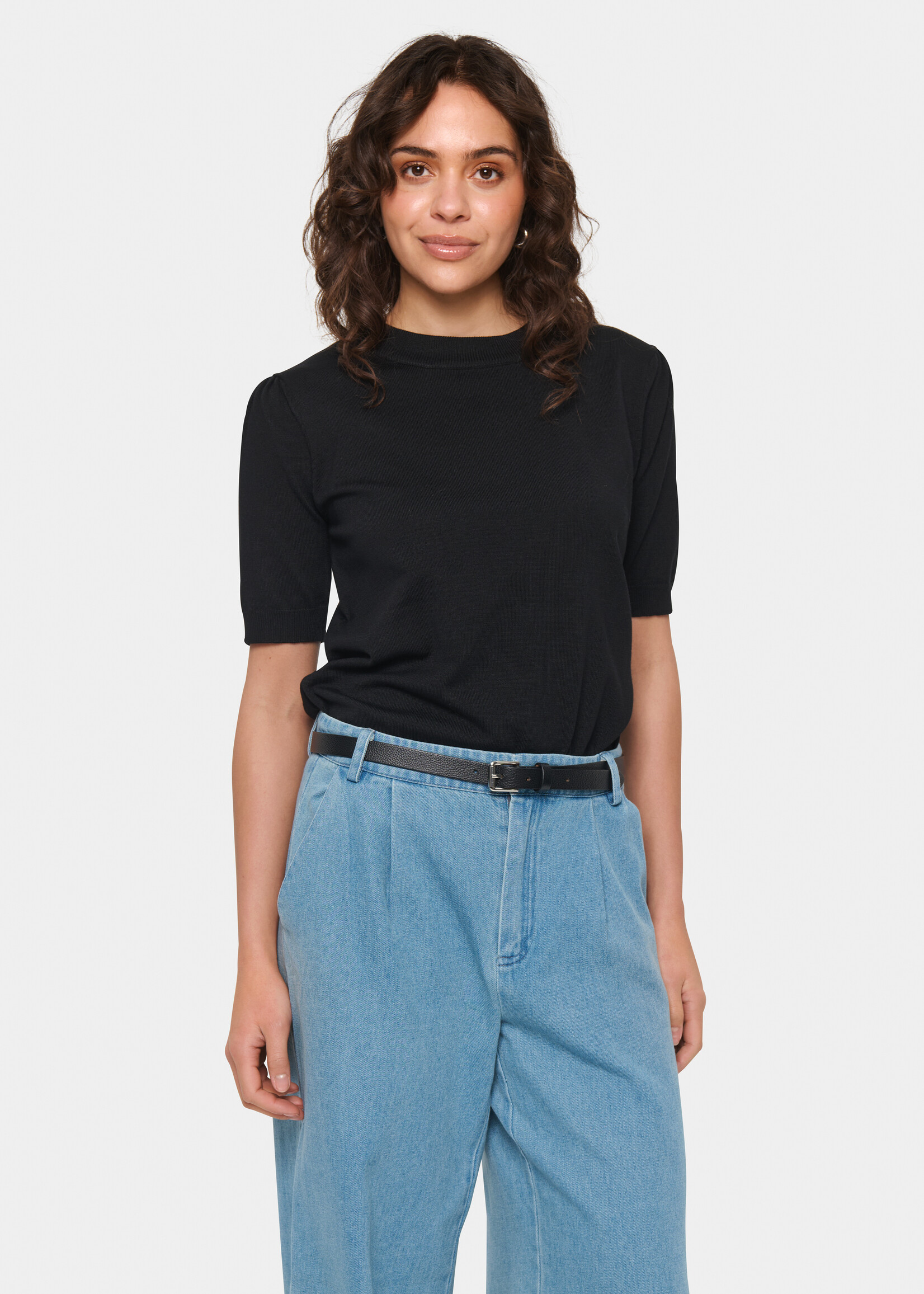 Saint Tropez Saint Tropez Mila Short Sleeve Sweater