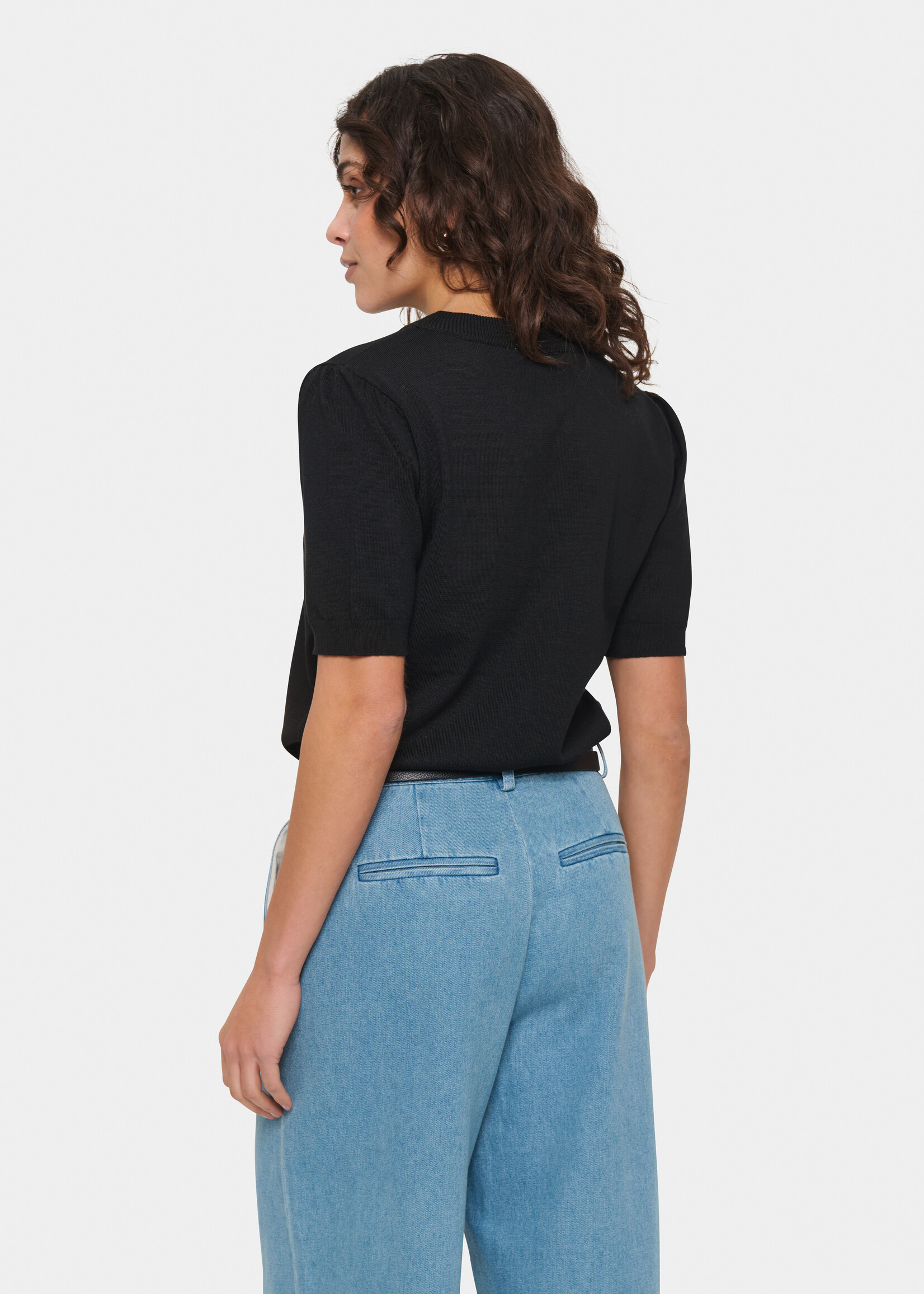 Saint Tropez Saint Tropez Mila Short Sleeve Sweater