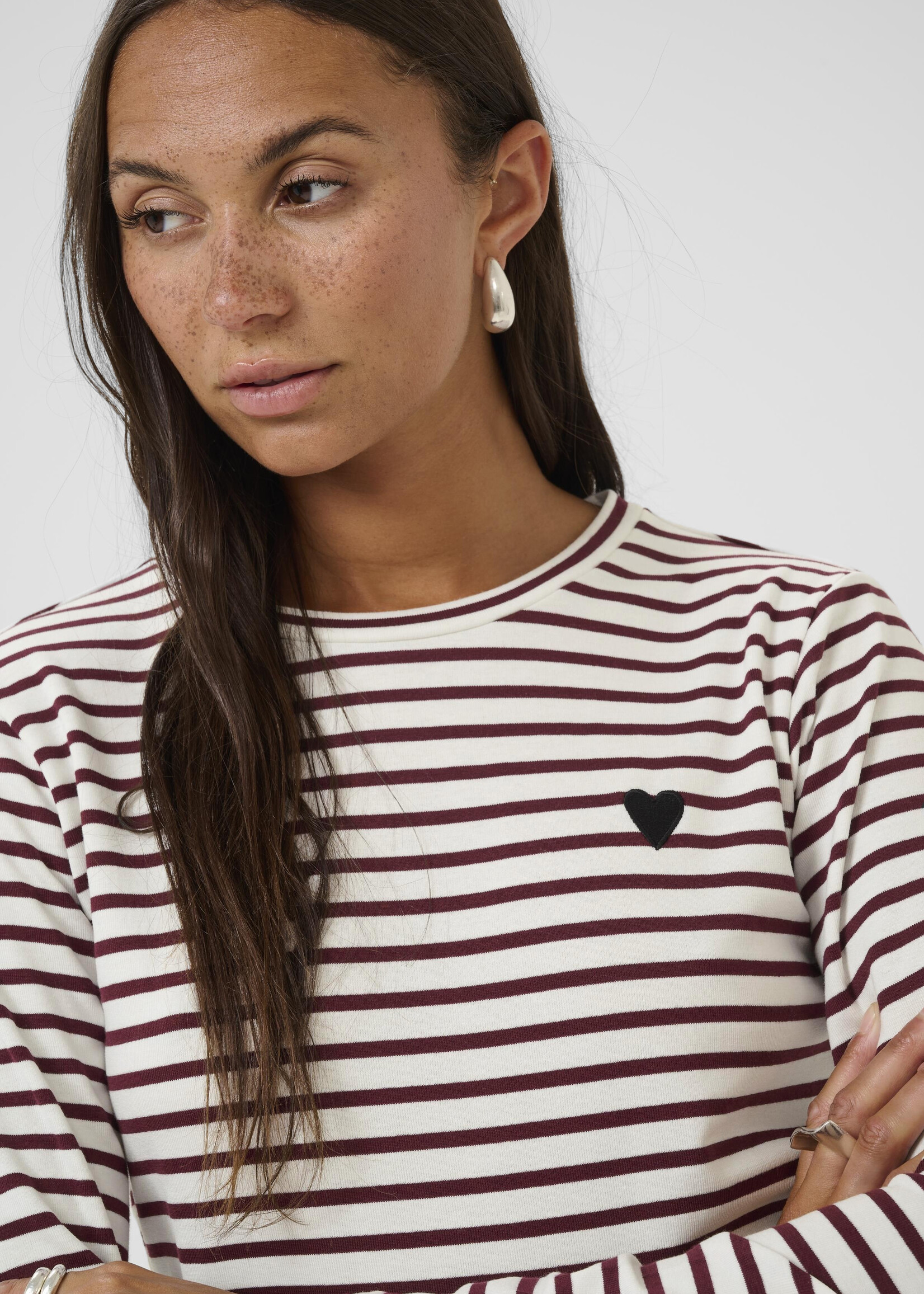 Kaffe Kaffe Liddy Long Sleeve Striped Tee