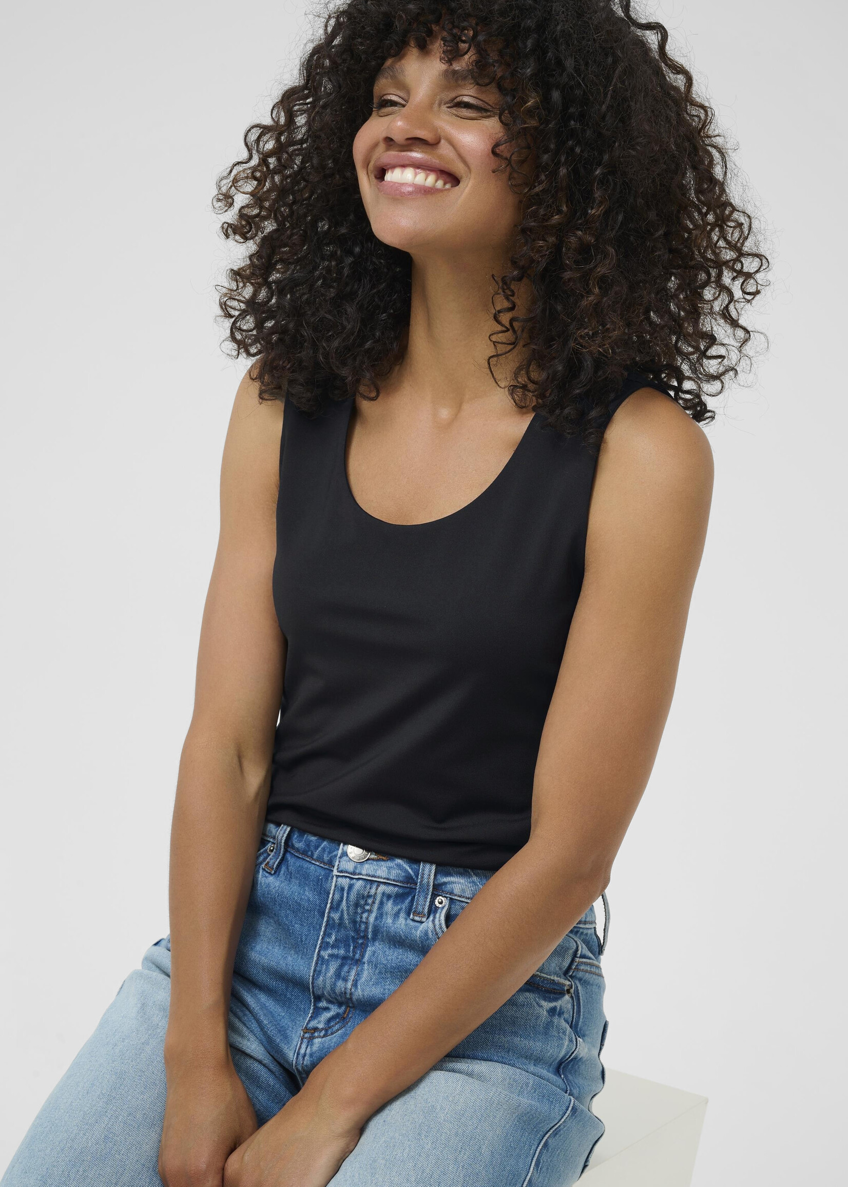 Kaffe Kaffe KAarina Scoop Neck Tank