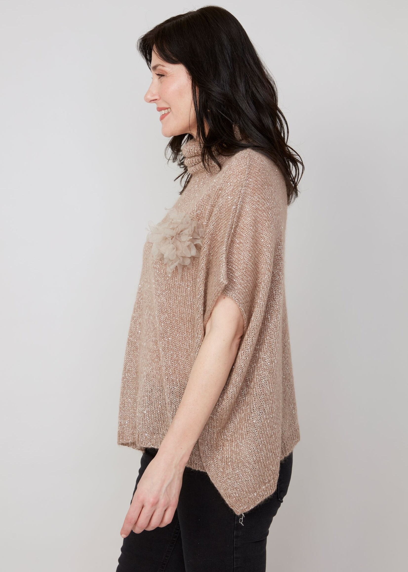 Renuar Renuar Sparkle Cowl Sweater Topper