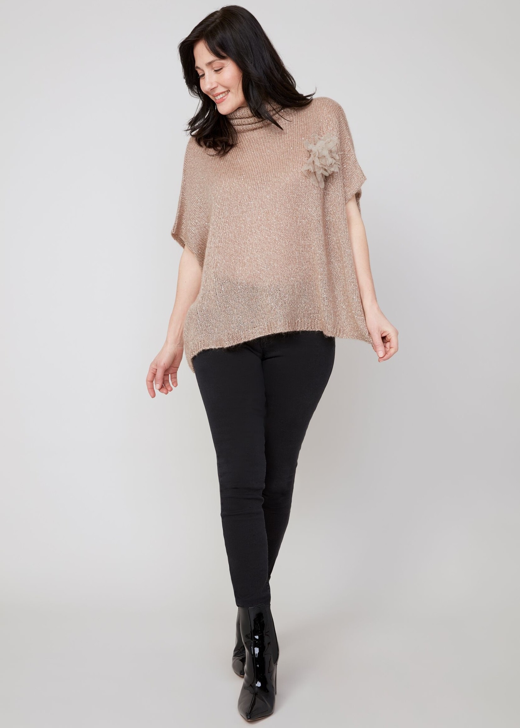 Renuar Renuar Sparkle Cowl Sweater Topper