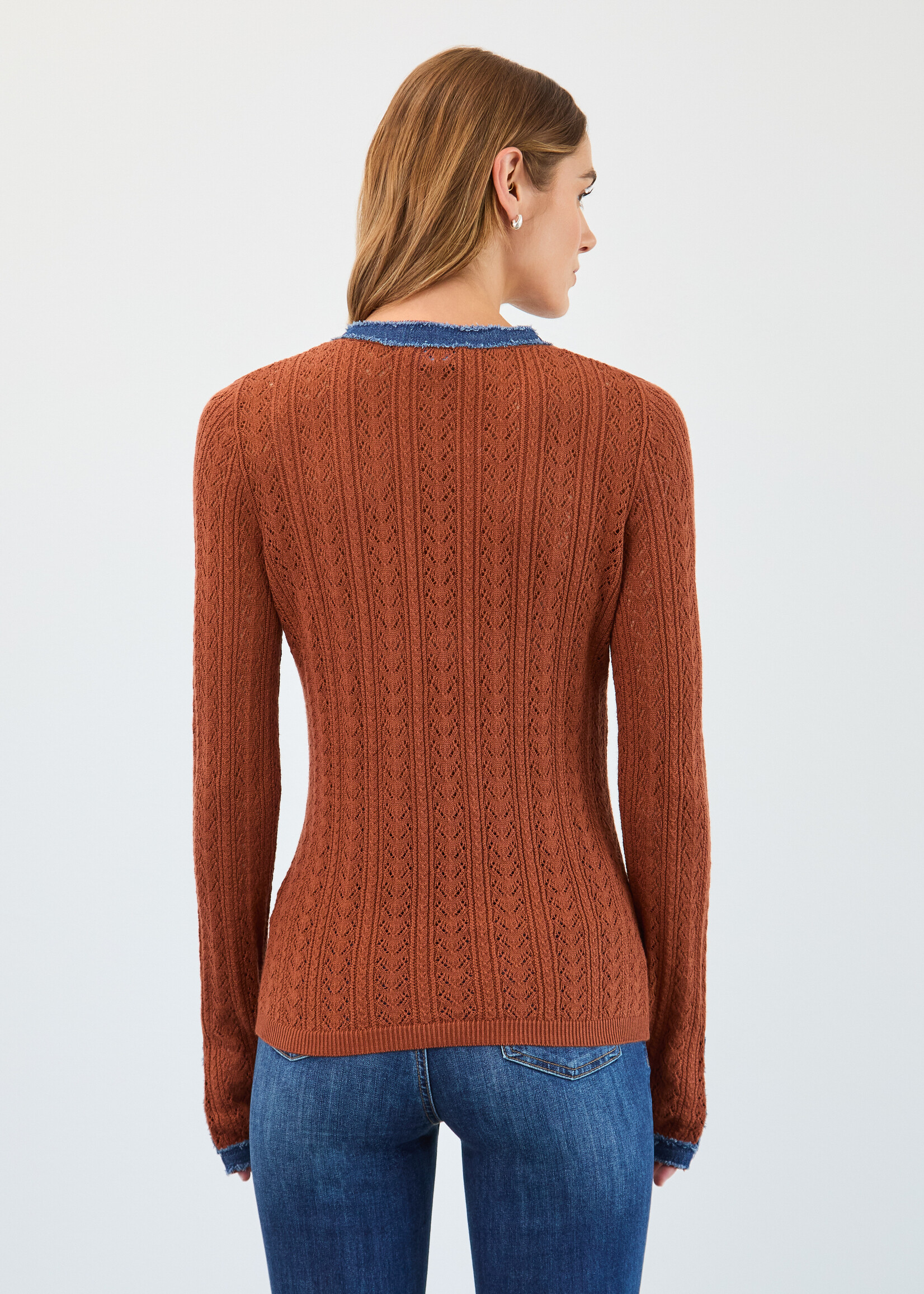 French Dressing Jeans FDJ Pointelle Sweater