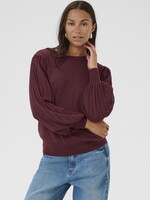 Kaffe Kaffe Alone Pleated Sleeve Crew Sweater