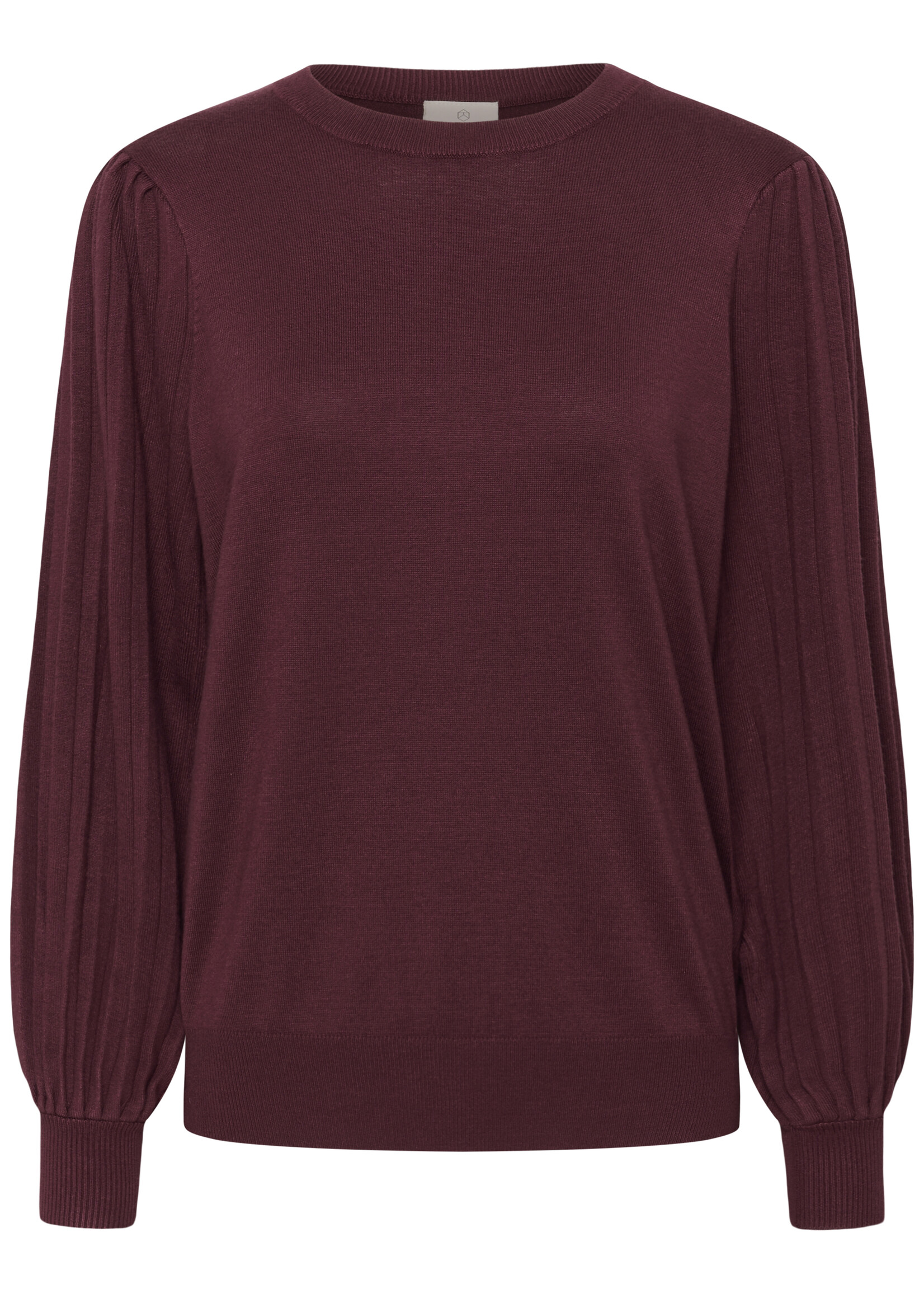 Kaffe Kaffe Alone Pleated Sleeve Crew Sweater