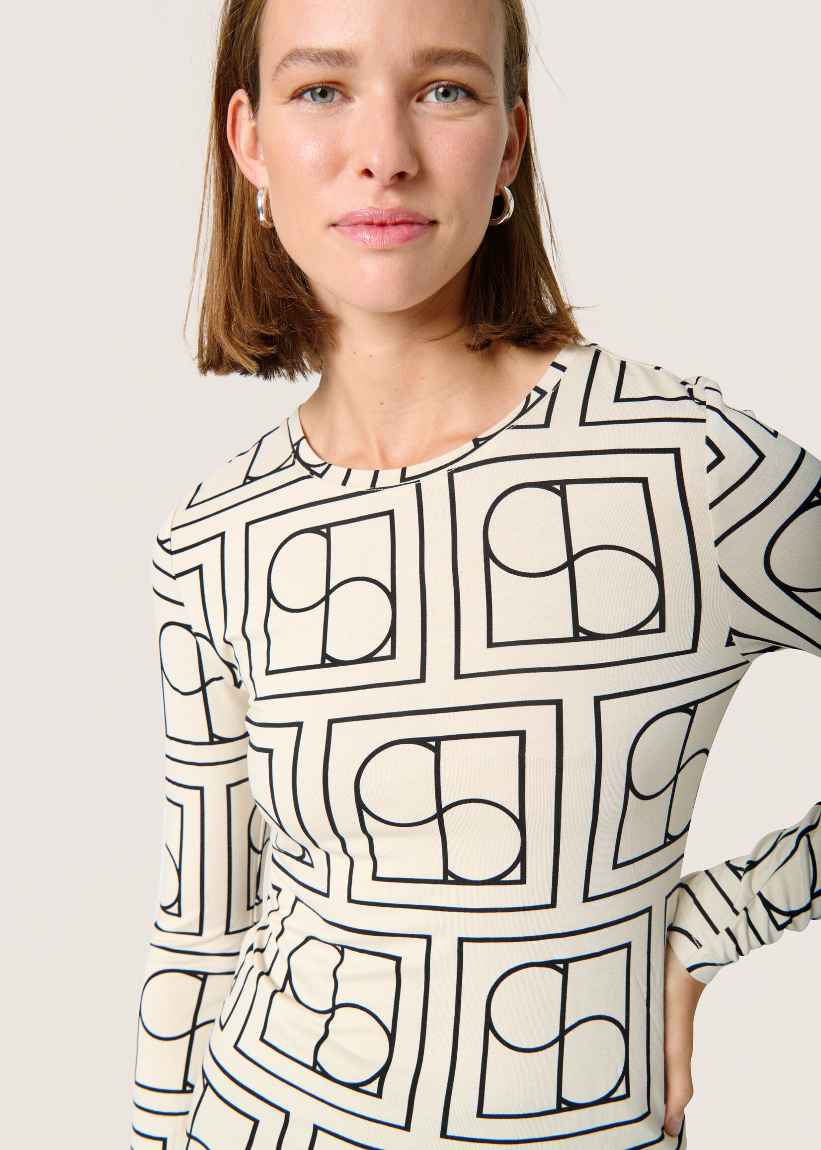 Soaked Soaked Hanadi Abstract Printed Top
