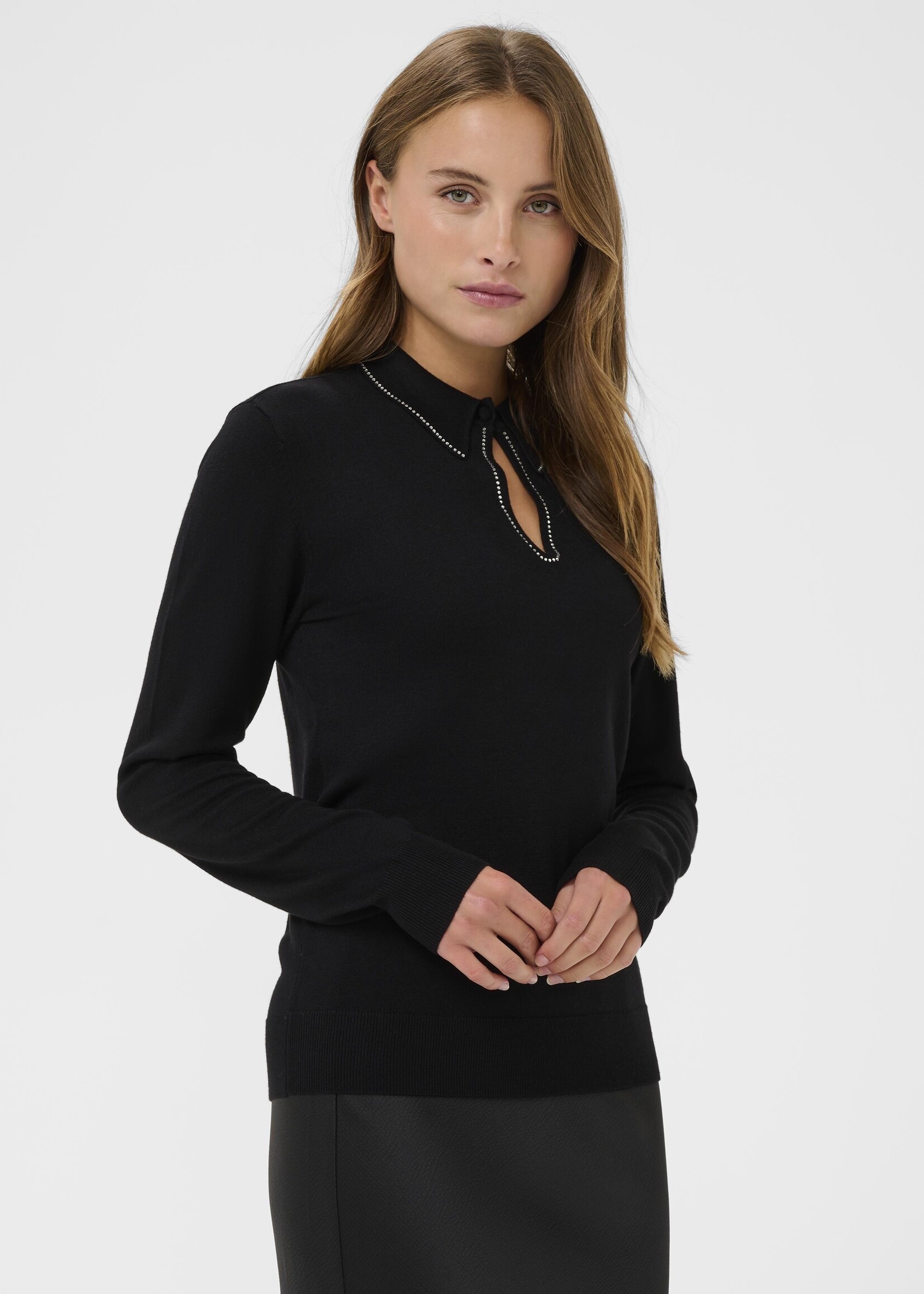 Kaffe Kaffe Jada Sparkle Polo Top