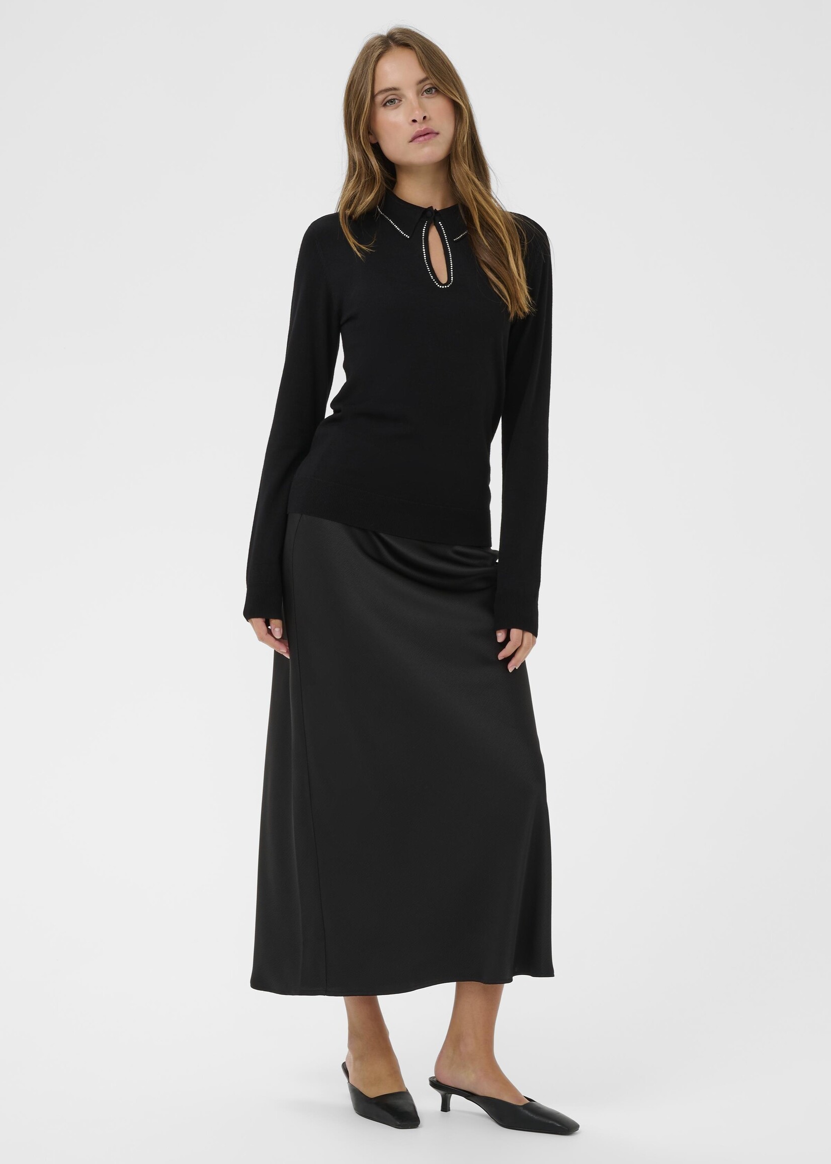 Kaffe Kaffe Jada Sparkle Polo Top