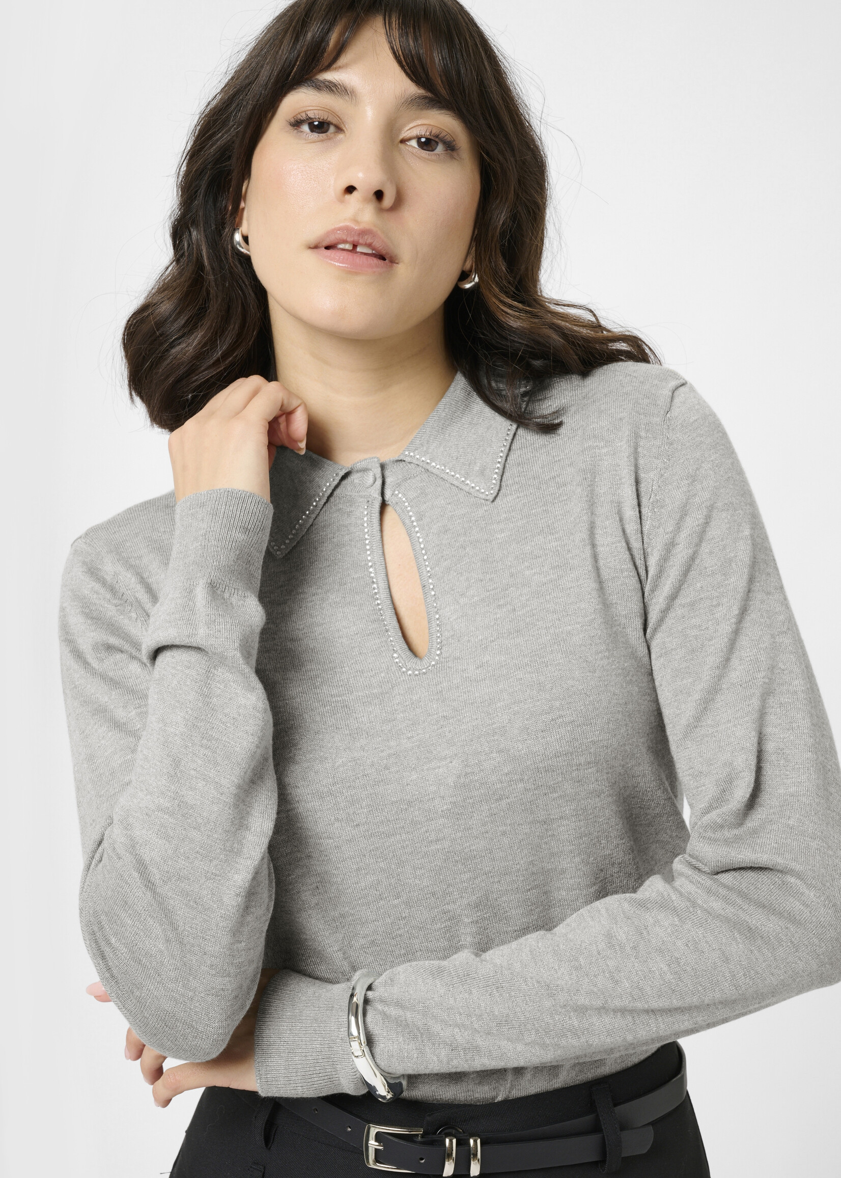 Kaffe Kaffe Jada Sparkle Polo Top