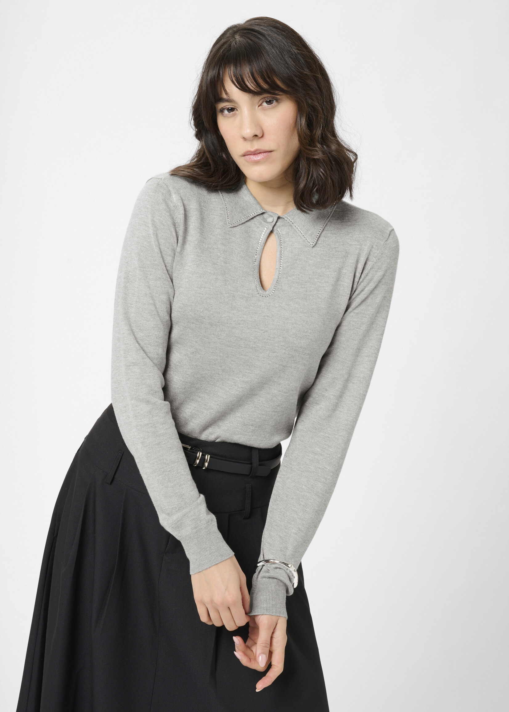 Kaffe Kaffe Jada Sparkle Polo Top