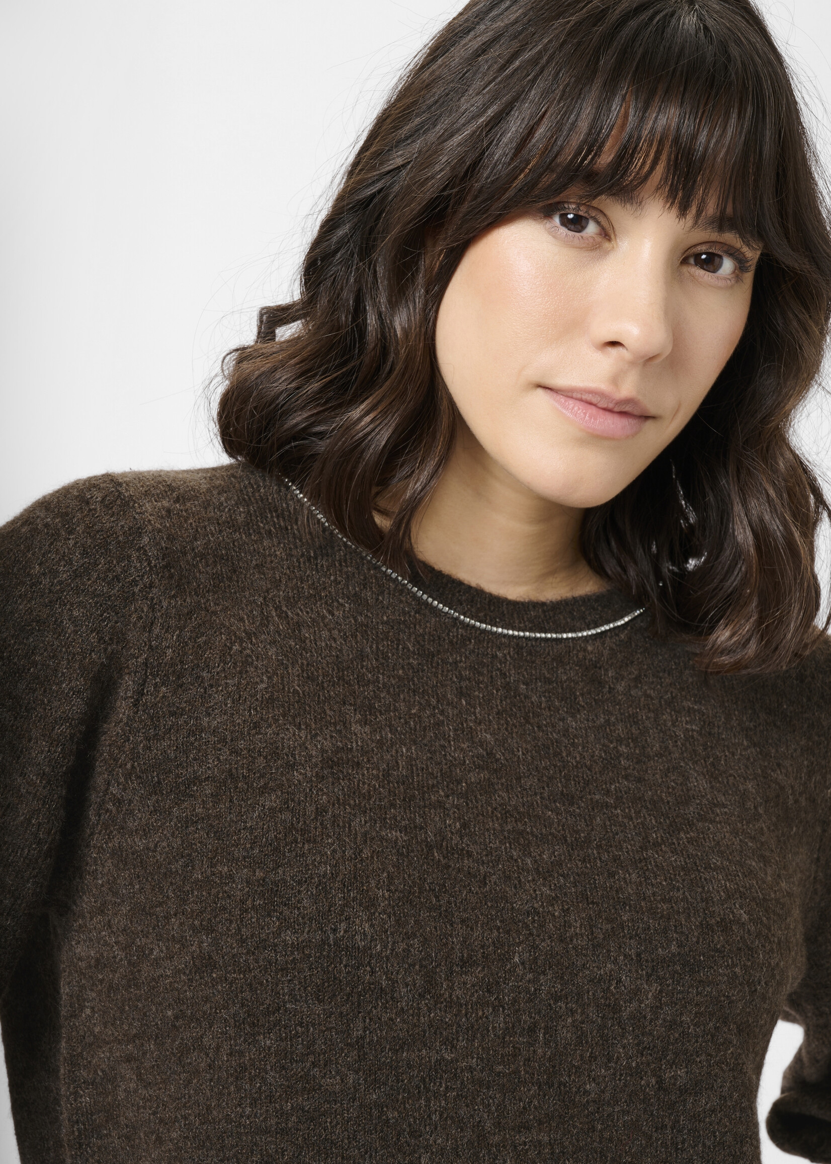 Kaffe Kaffe KAmeridith Sparkle Neck Sweater